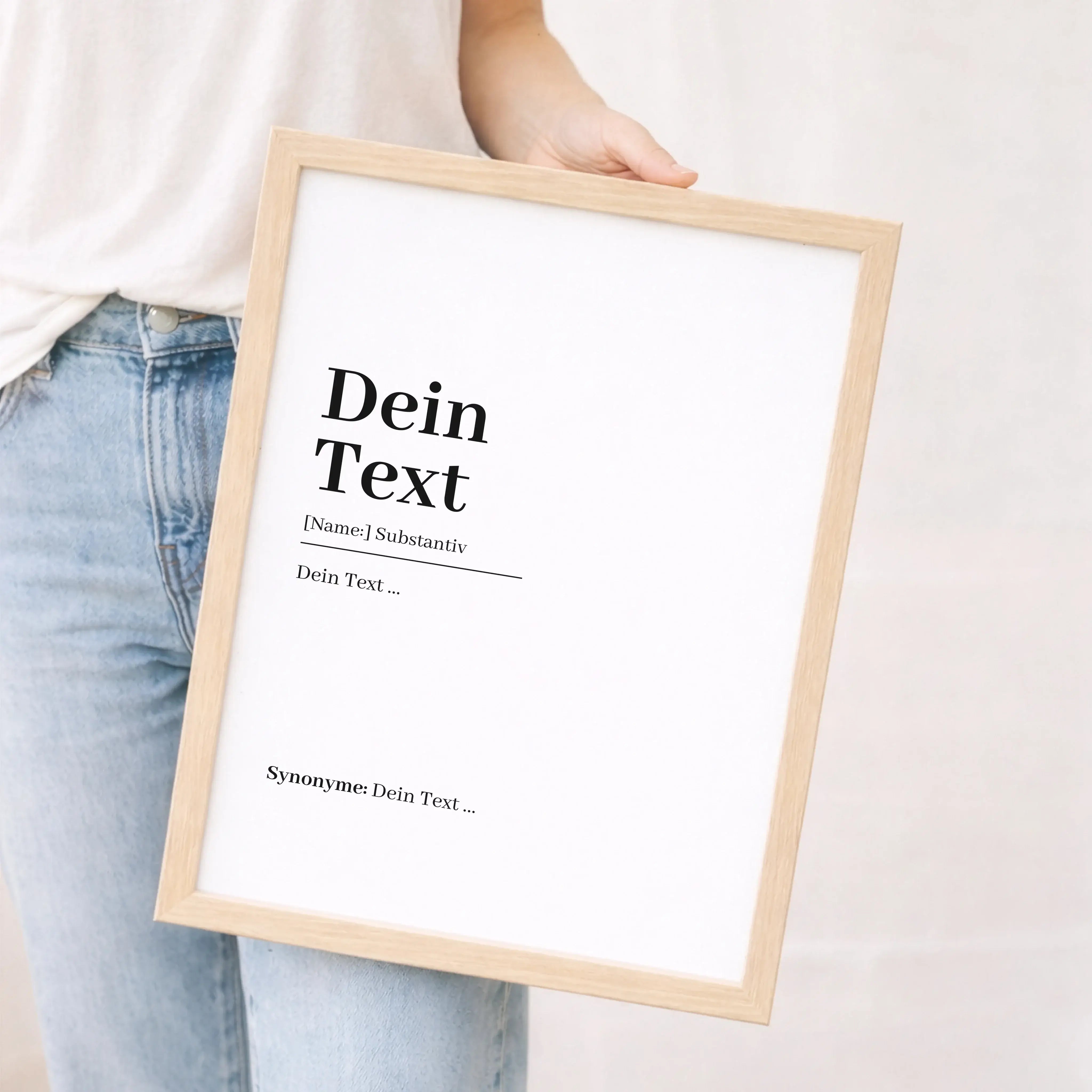 Eigener Text Definition Poster-Personalisiertes Poster-famprints-Eigener Text Definition Poster von famprints ist die ideale Möglichkeit, Worte sichtbar zu machen, die etwas bedeuten. Du gestaltest dein persönliches Definition Poster mit eigenem Text, Nam