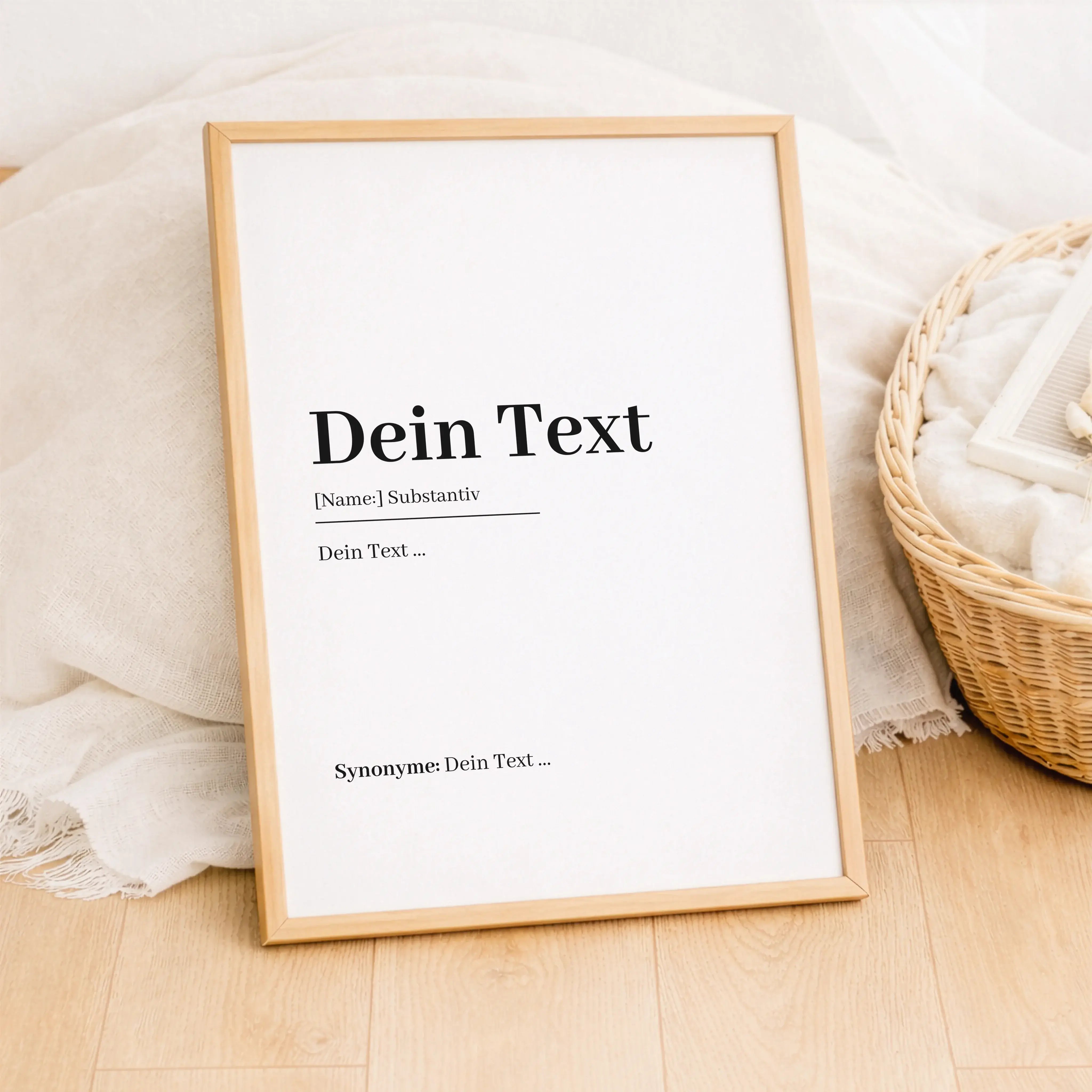 Eigener Text Definition Poster-Personalisiertes Poster-famprints-Eigener Text Definition Poster von famprints ist die ideale Möglichkeit, Worte sichtbar zu machen, die etwas bedeuten. Du gestaltest dein persönliches Definition Poster mit eigenem Text, Nam