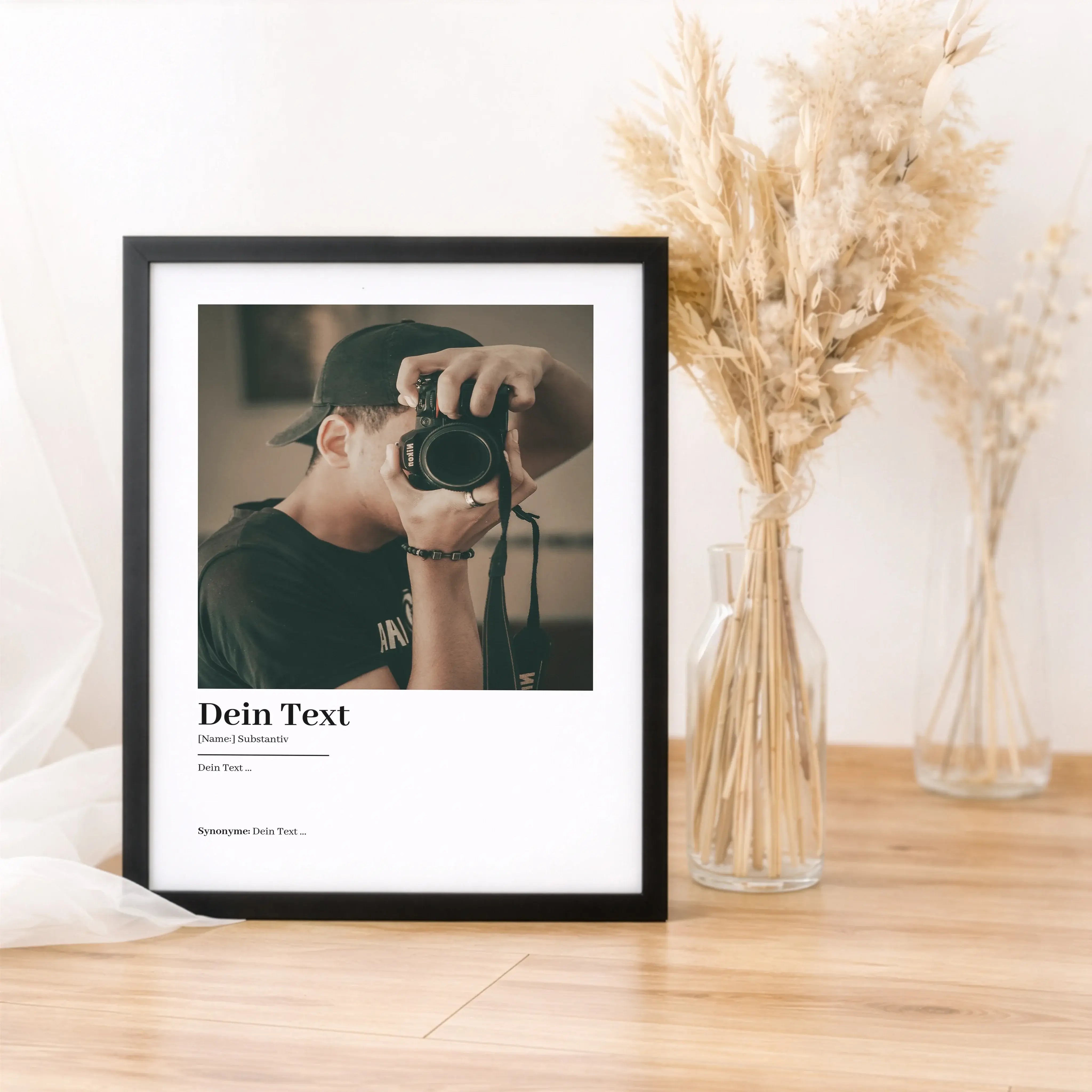 Eigener Text Definition Poster mit Foto-Personalisiertes Poster-famprints-Eigener Text Definition Poster mit Foto von famprints verbindet dein Lieblingsbild mit Worten, die Bedeutung haben. Du gestaltest ein persönliches Definition Poster, bei dem dein ei