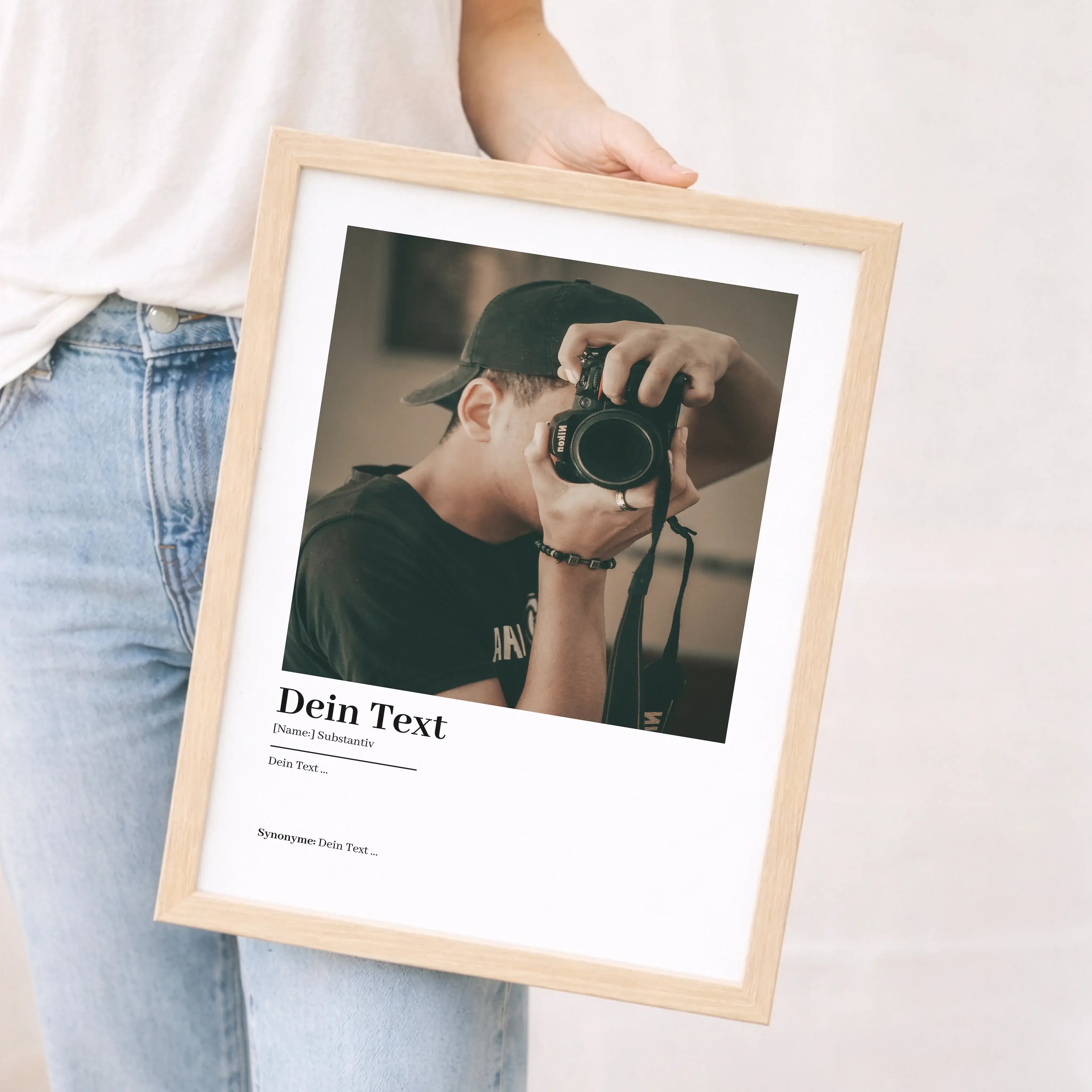 Eigener Text Definition Poster mit Foto-Personalisiertes Poster-famprints-Eigener Text Definition Poster mit Foto von famprints verbindet dein Lieblingsbild mit Worten, die Bedeutung haben. Du gestaltest ein persönliches Definition Poster, bei dem dein ei