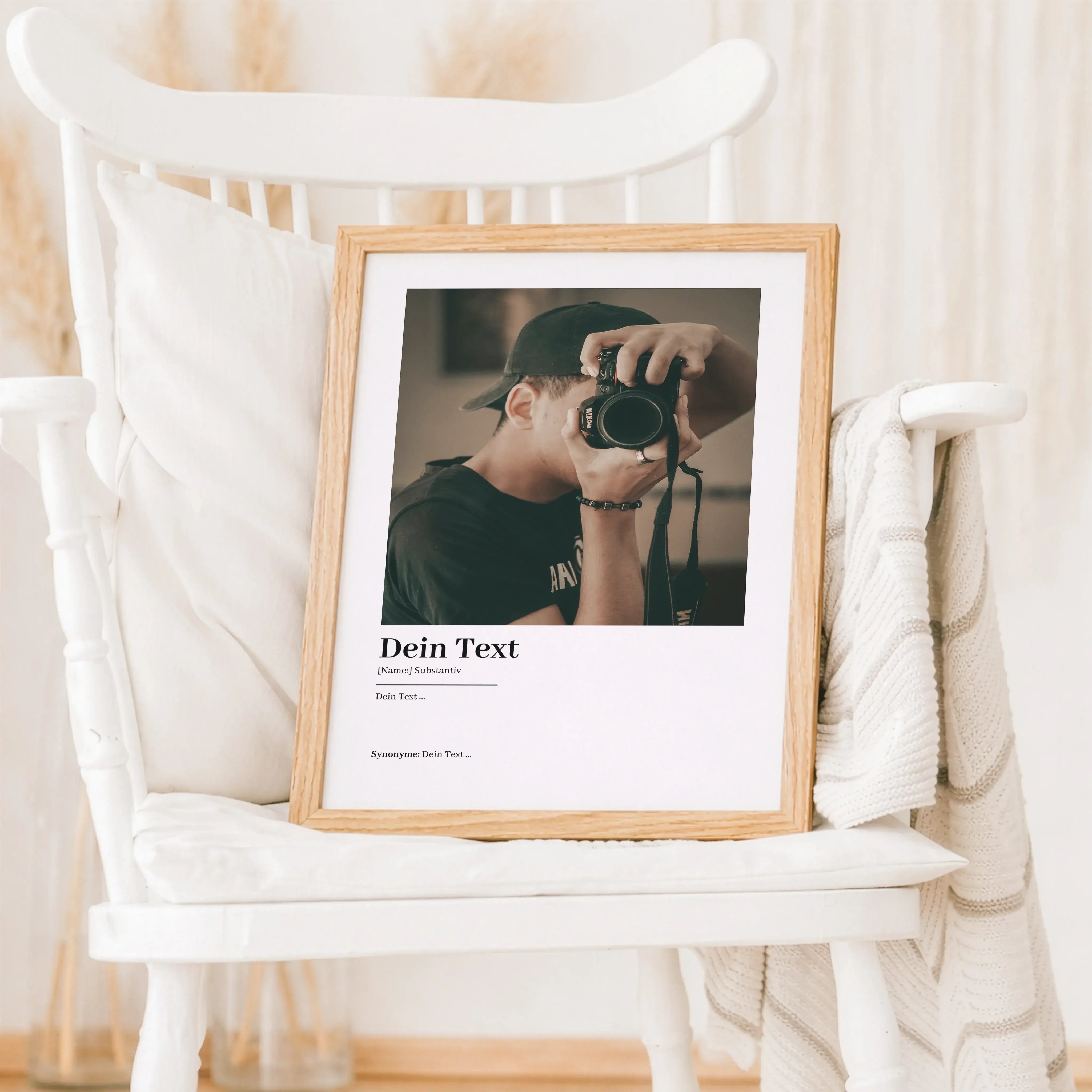 Eigener Text Definition Poster mit Foto-Personalisiertes Poster-famprints-Eigener Text Definition Poster mit Foto von famprints verbindet dein Lieblingsbild mit Worten, die Bedeutung haben. Du gestaltest ein persönliches Definition Poster, bei dem dein ei