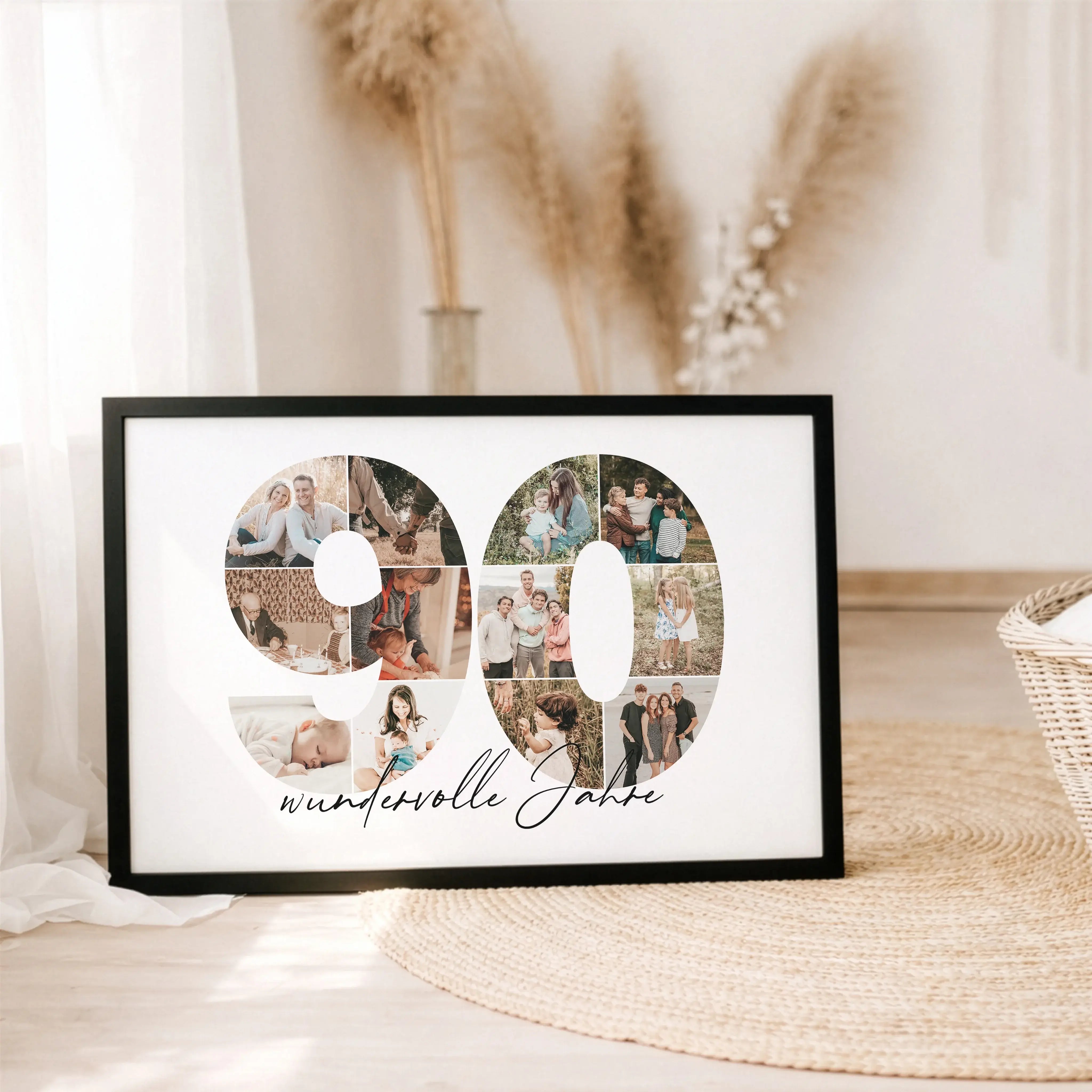 Foto Poster 90-Personalisiertes Poster-famprints-Das Foto Poster 90 von famprints ist eine persönliche Art, besondere Lebenswege sichtbar zu machen. Ob zum 90. Geburtstag, als Geschenk zum Jubiläum oder für einen runden Ehrentag in der Familie – dieses pe