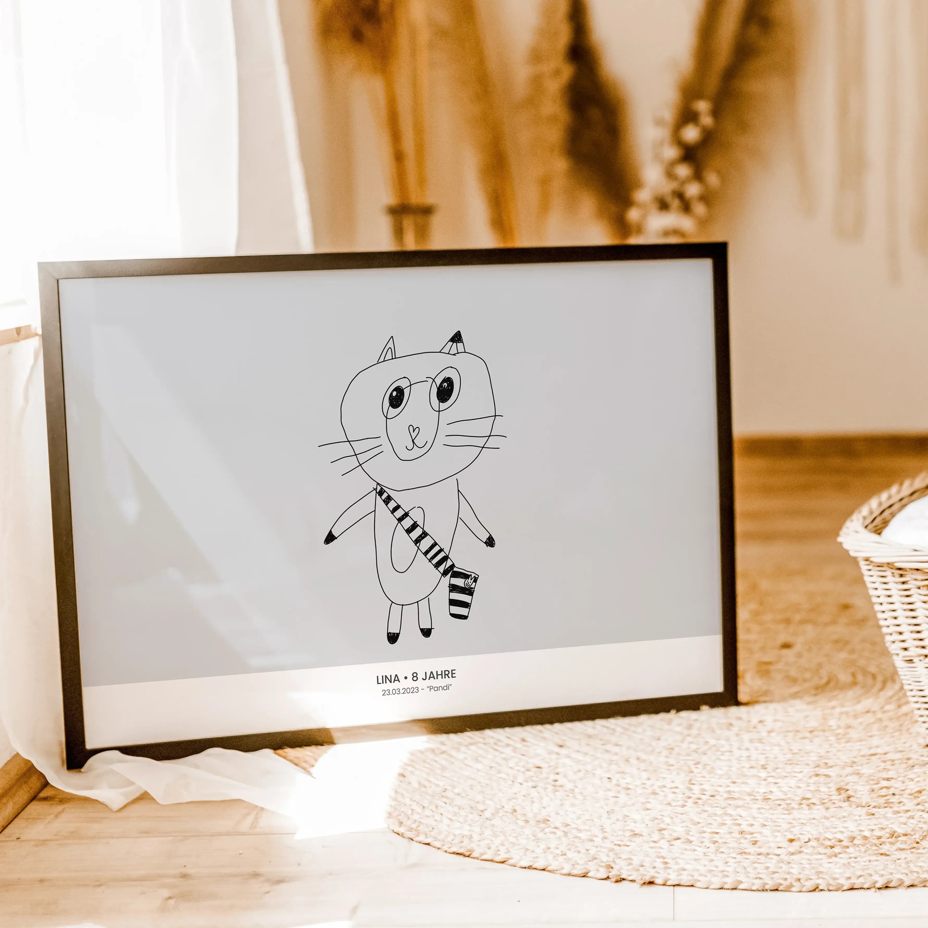 Kinderkunst Poster No2 - Personalisiertes Poster - famprints - Verwandle die Kunstwerke deiner Kleinen in ein einzigartiges Kinderkunst Poster No2! Bei famprints wird aus jeder Kinderzeichnung ein echtes Highlight für deine Wand. Lade einfach ein Foto des