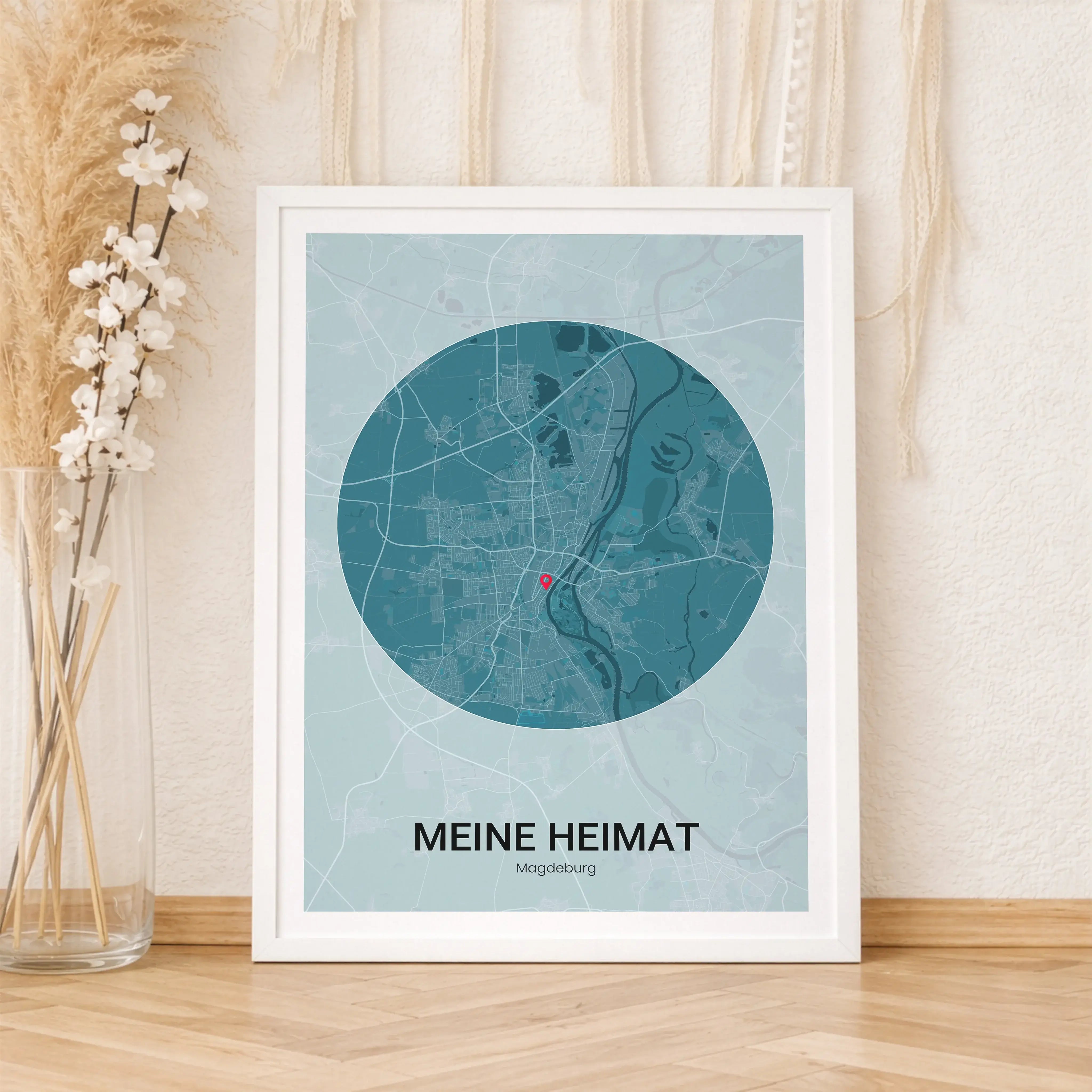 Stadtkarte Poster Circle No2-Personalisiertes Poster-famprints-Mit dem Stadtkarte Poster Circle No2 gestaltest du einen Ort, der für dich Bedeutung hat, als stilvolle Wanddekoration. Ob Heimatstadt, Kennenlernort, neues Zuhause oder ein Platz voller Erinn