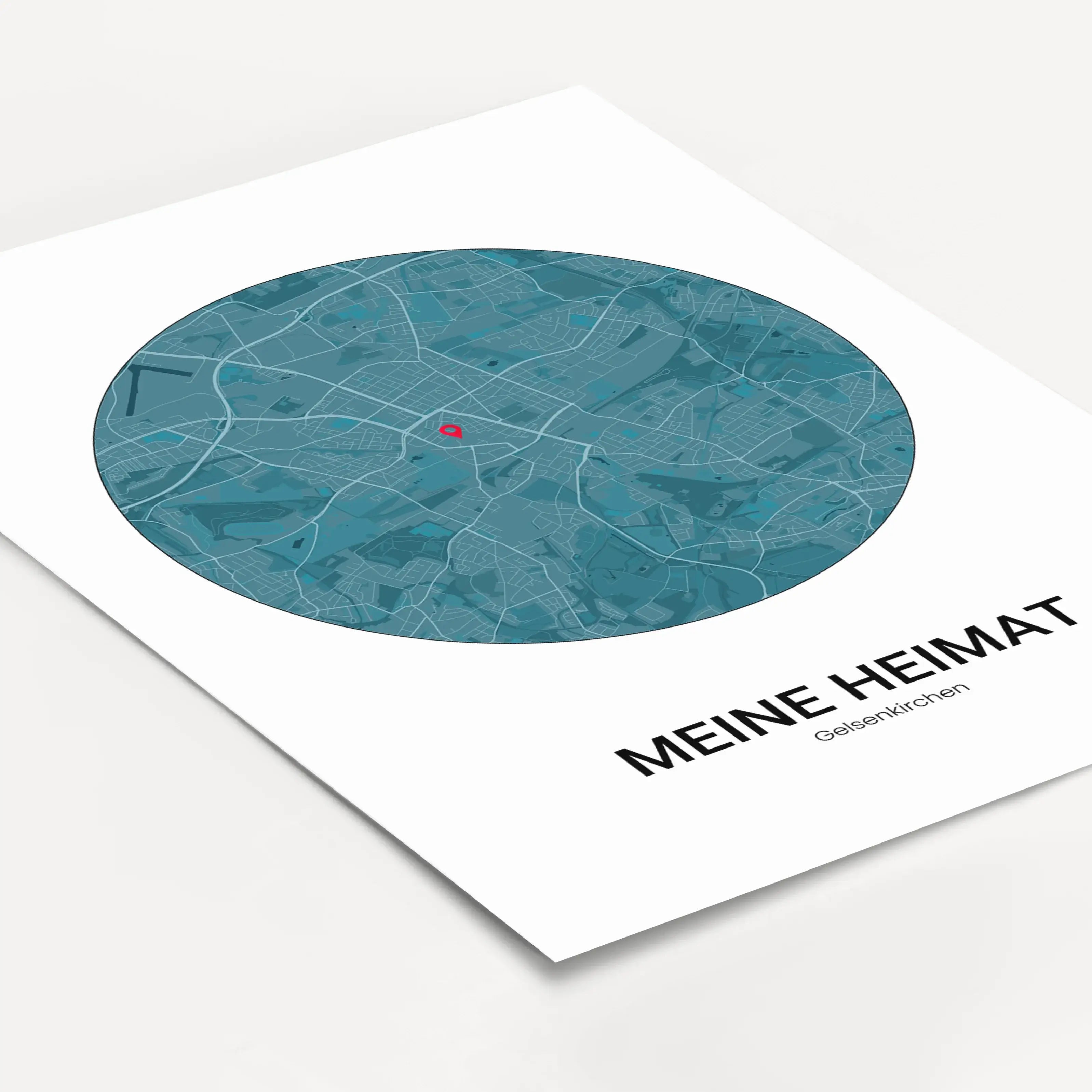Stadtkarte Poster Circle - Personalisiertes Poster - famprints - Entdecke das Stadtkarte Poster Circle – dein persönliches Kunstwerk mit dem Stadtplan deines Lieblingsortes! Gestalte dein Poster individuell und setze mit dem Marker den genauen Standort, d