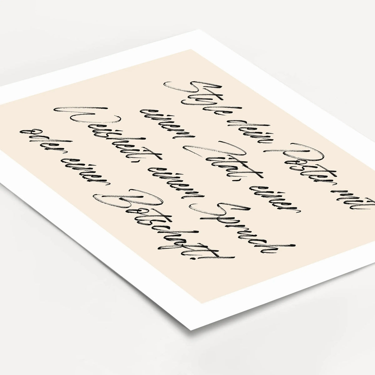 Text Poster Querformat-Personalisiertes Poster-famprints-personalisiertes-Geschenk