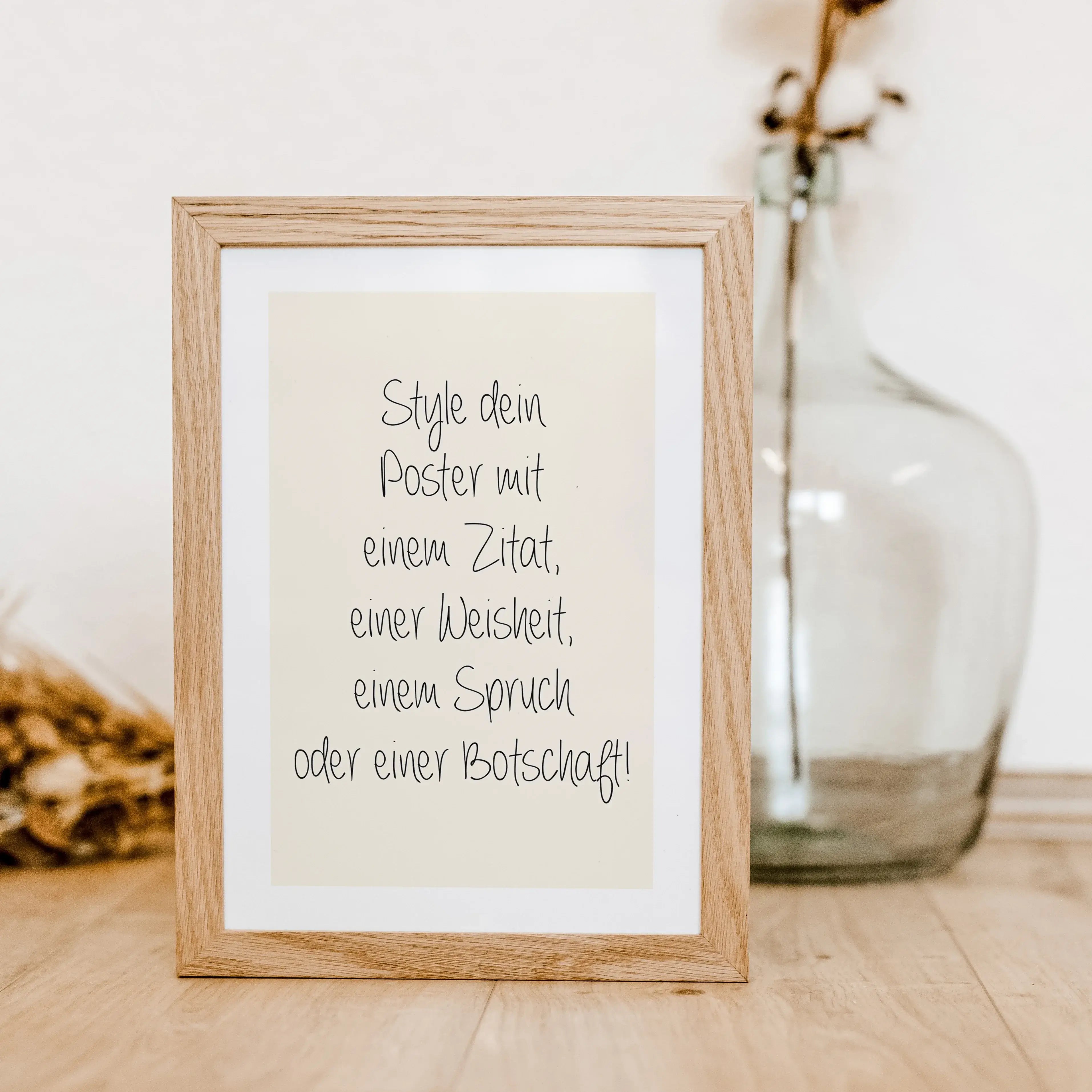 Text Poster-famprints-Personalisiertes Poster-Hast du auch schon lange das Gefühl, dass an deiner Wand etwas fehlt? Dann hat famprints die perfekte Lösung für dich: Unser individuelles Text Poster. Von einem lustigen Spruch bis hin zu einem kunstvollen Zi