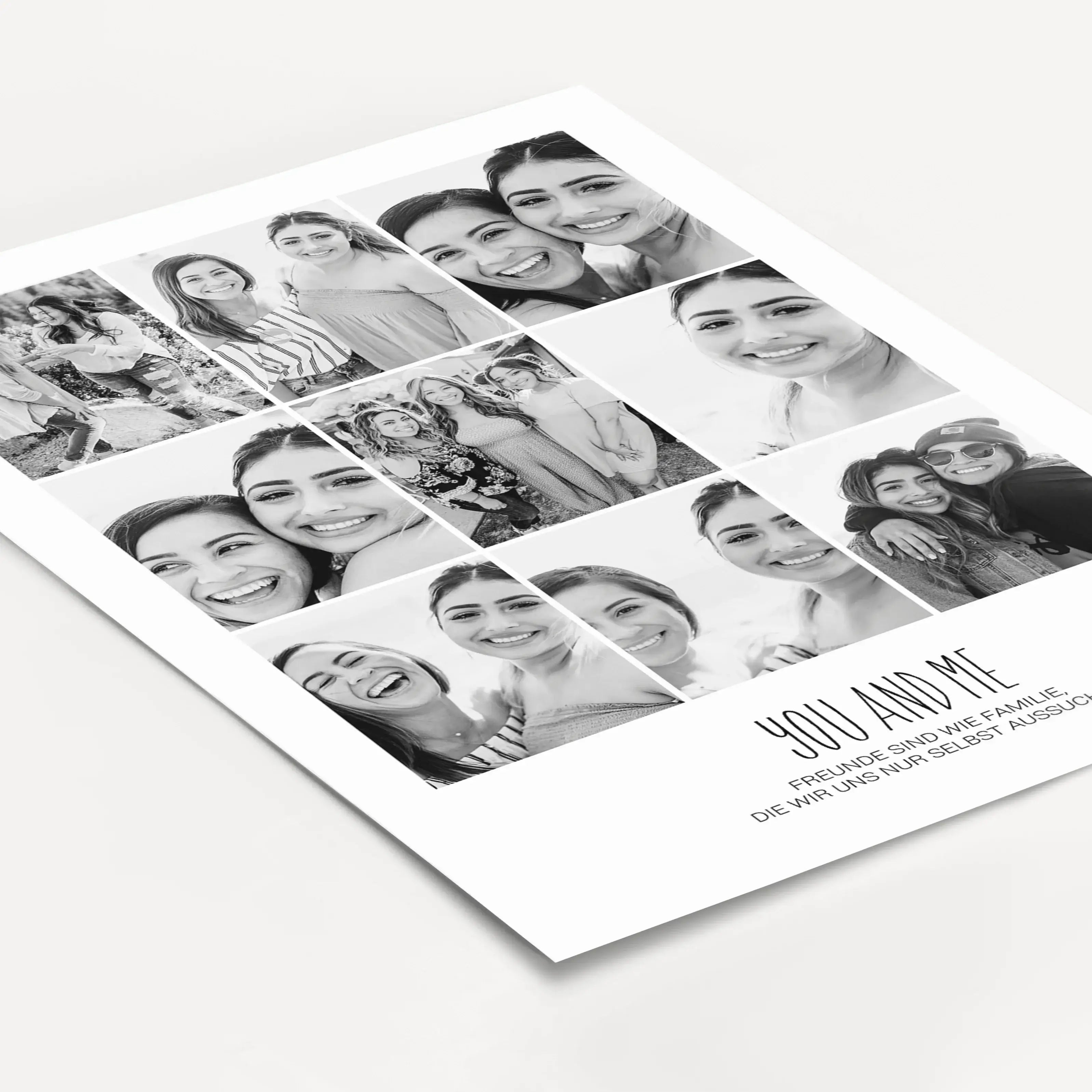 You and me Foto Poster-Personalisiertes Poster-famprints-Das You and me Foto Poster von famprints ist eine persönliche Art, gemeinsame Erinnerungen sichtbar zu machen. Neun Fotos werden in einem harmonischen Raster zu einem modernen Fotoposter kombiniert