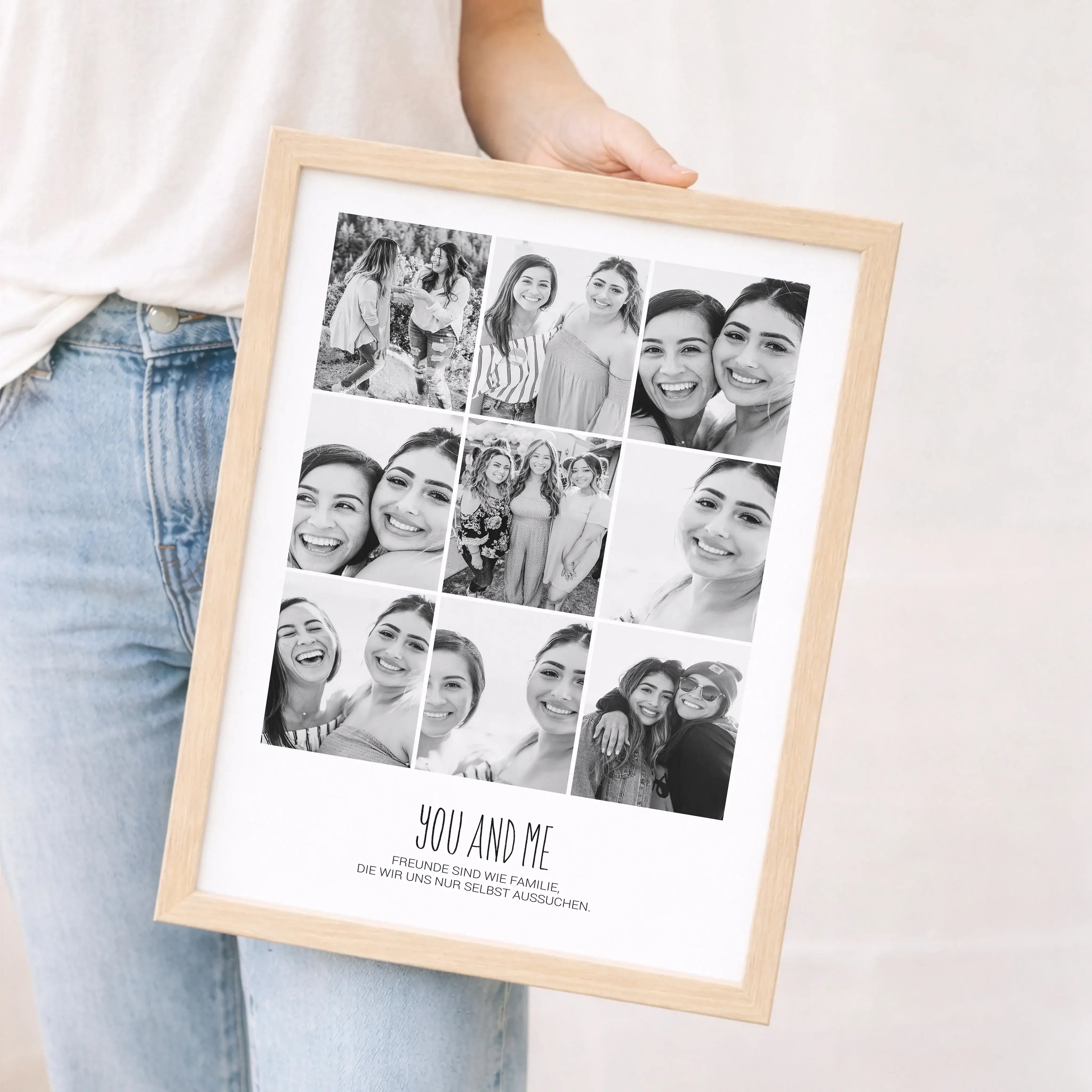 You and me Foto Poster-Personalisiertes Poster-famprints-Das You and me Foto Poster von famprints ist eine persönliche Art, gemeinsame Erinnerungen sichtbar zu machen. Neun Fotos werden in einem harmonischen Raster zu einem modernen Fotoposter kombiniert