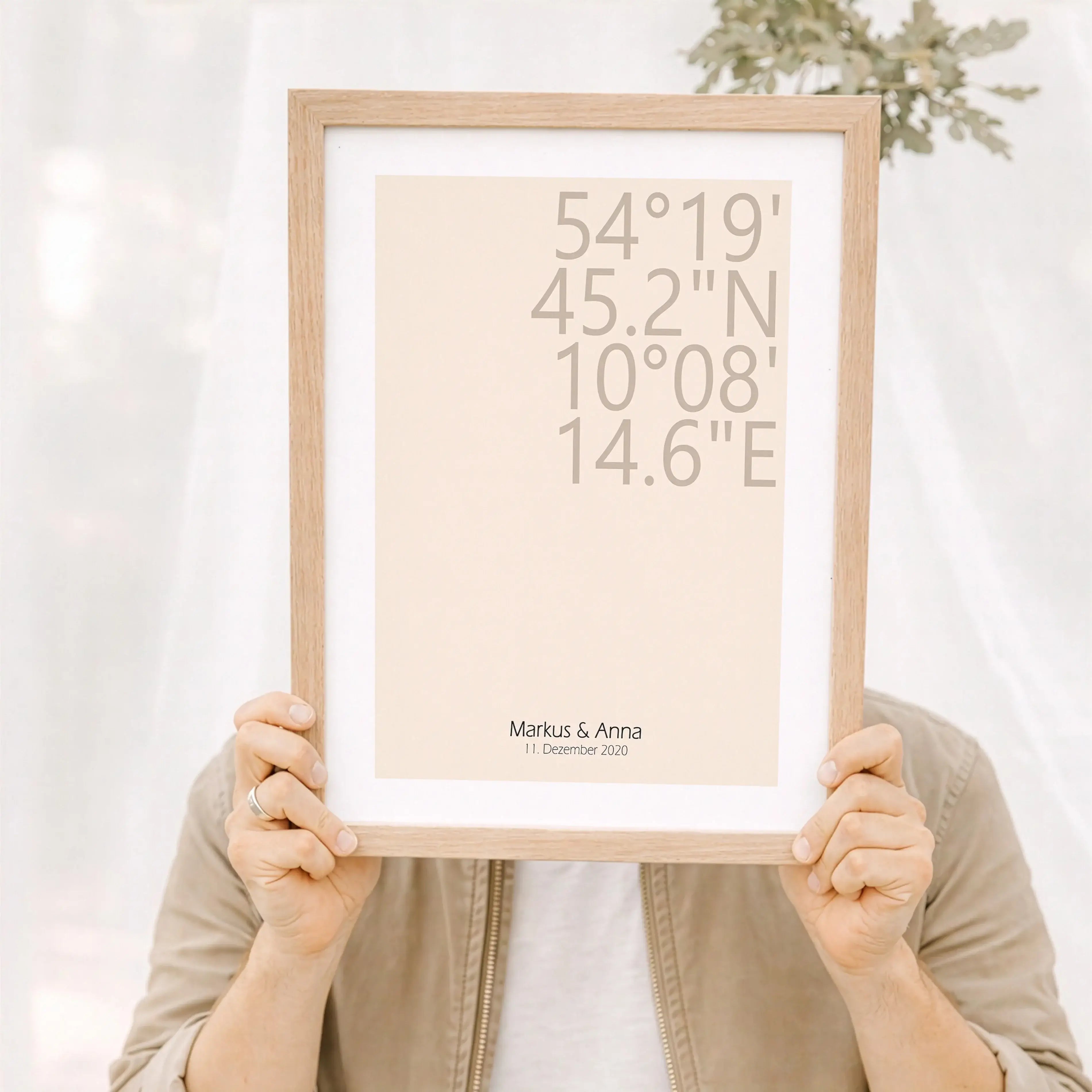 Koordinaten Poster-Personalisiertes Poster-famprints-Mit einem Koordinaten Poster von famprints hältst du einen Ort fest, der für dich wirklich zählt. Vielleicht der Platz, an dem ihr euch kennengelernt habt, euer Zuhause, der Ort der Hochzeit oder ein be