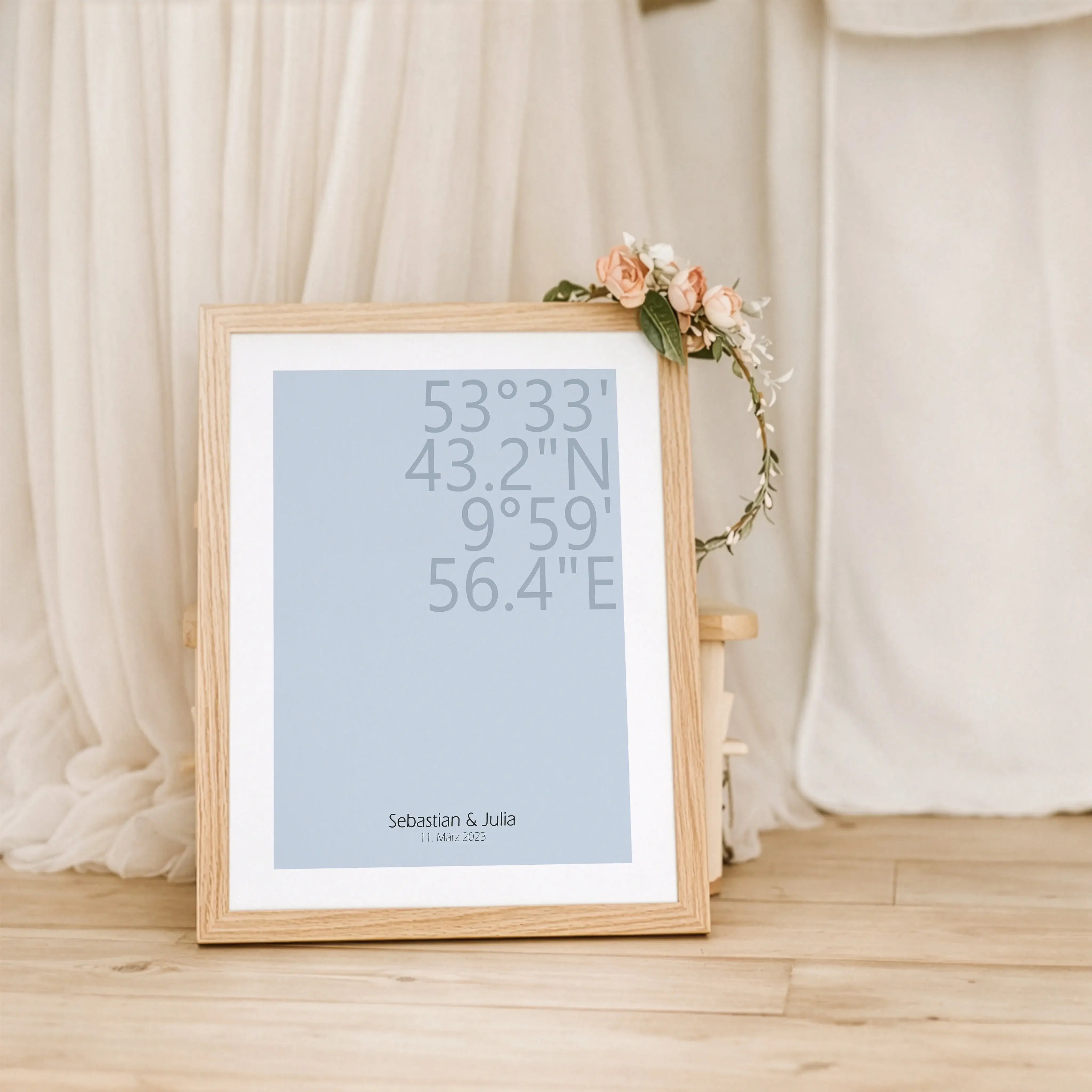 Koordinaten Poster-Personalisiertes Poster-famprints-Mit einem Koordinaten Poster von famprints hältst du einen Ort fest, der für dich wirklich zählt. Vielleicht der Platz, an dem ihr euch kennengelernt habt, euer Zuhause, der Ort der Hochzeit oder ein be