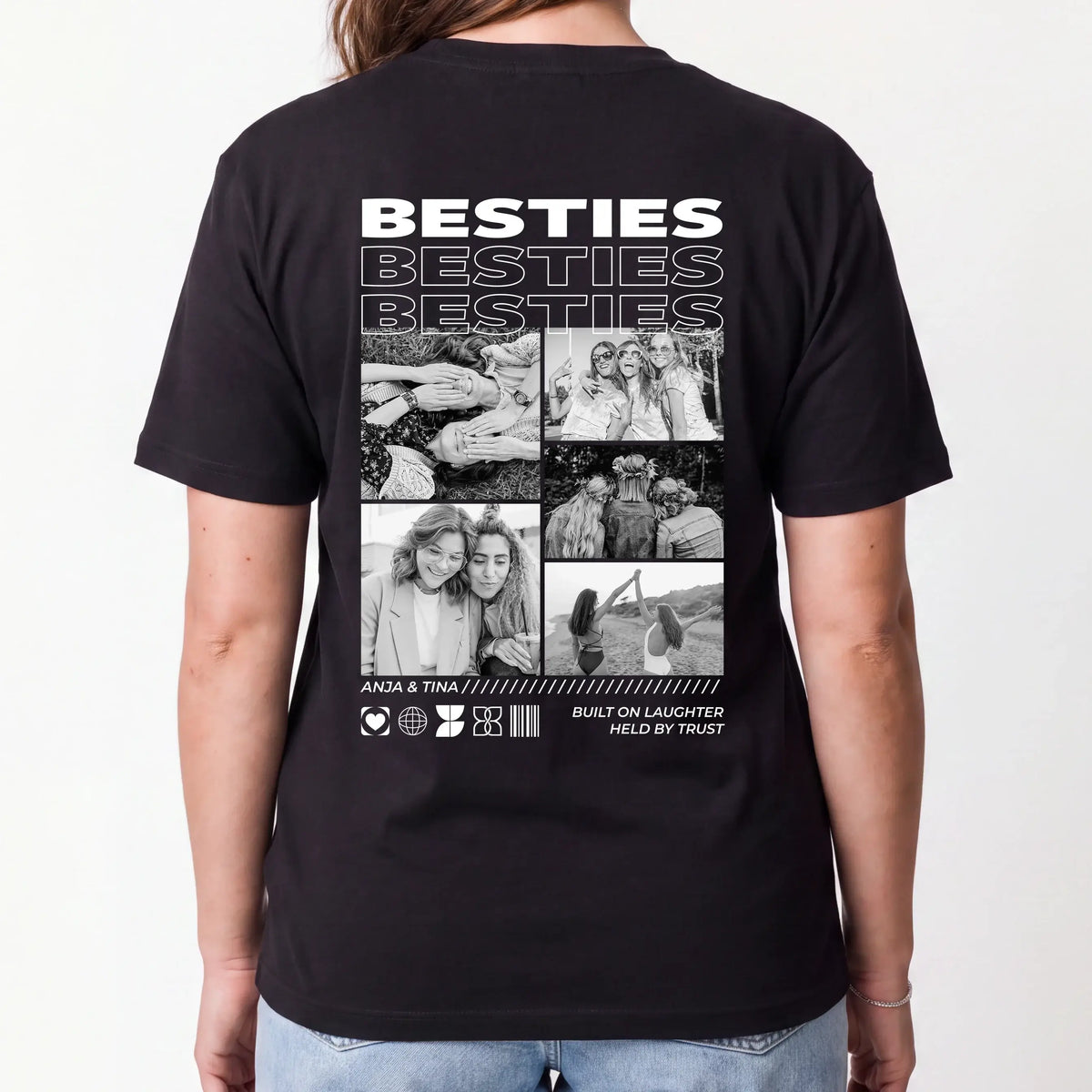 T-Shirt - Personalisiertes T-Shirt BESTIES - personalisiert