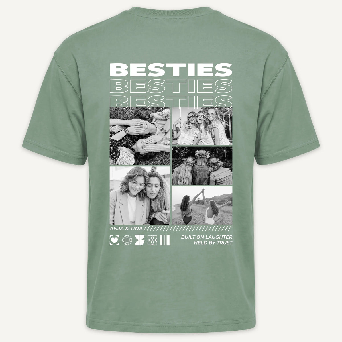 T-Shirt - Personalisiertes T-Shirt BESTIES - personalisiert