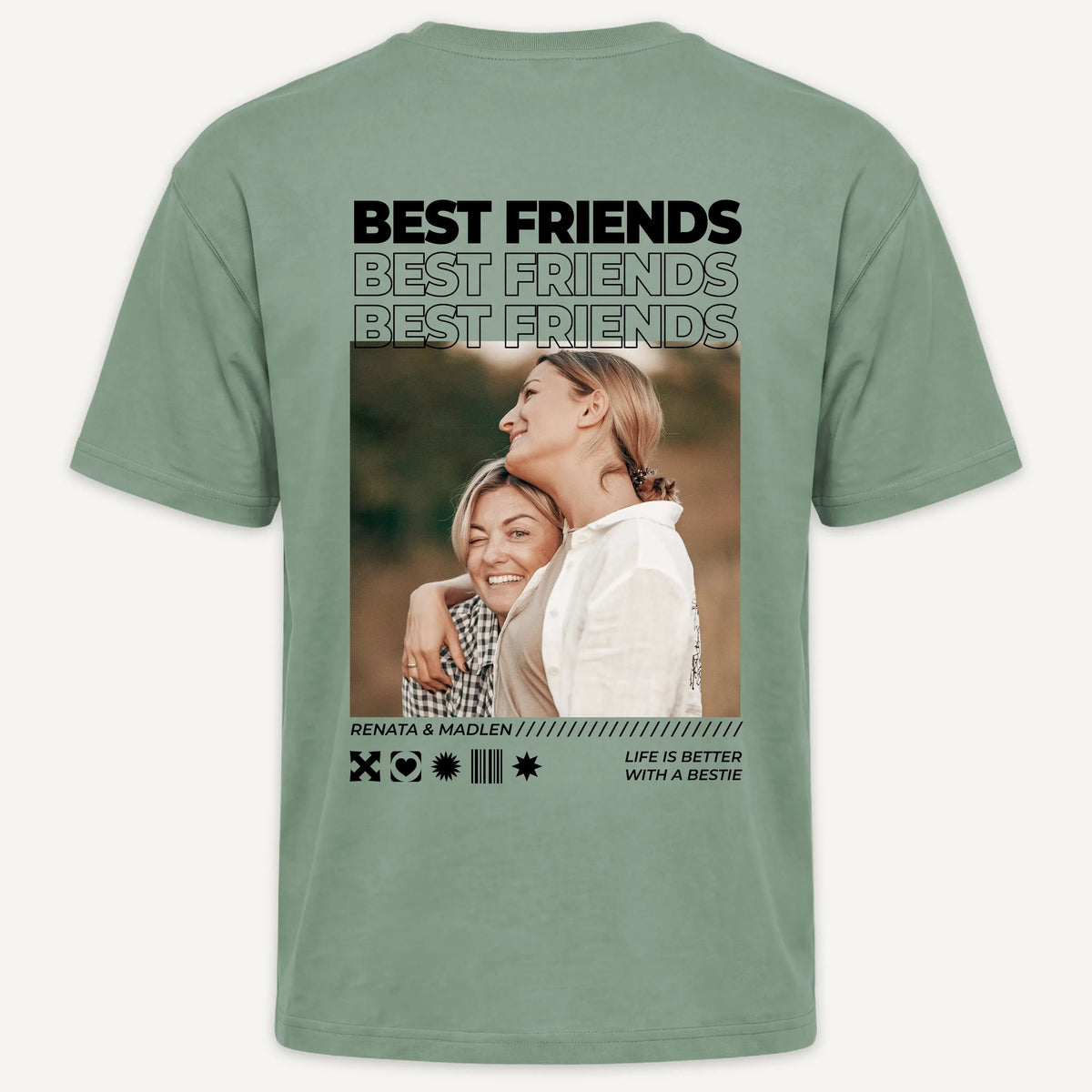 T-Shirt - Personalisiertes T-Shirt BEST FRIENDS - personalisiert