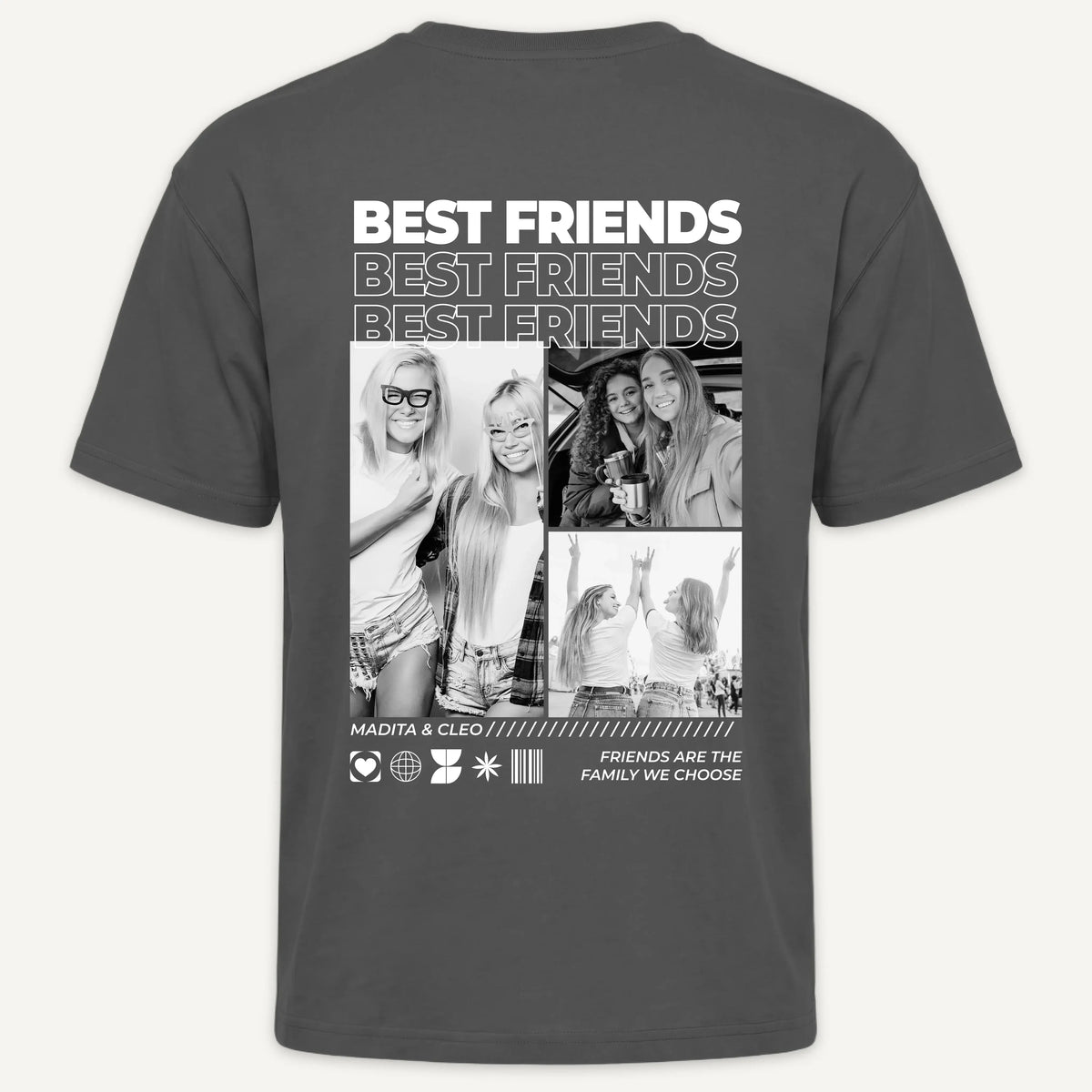 T-Shirt - Personalisiertes T-Shirt BEST FRIENDS - personalisiert