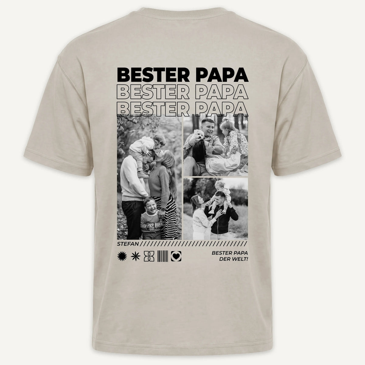 T-Shirt - Personalisiertes T-Shirt BESTER PAPA - personalisiert