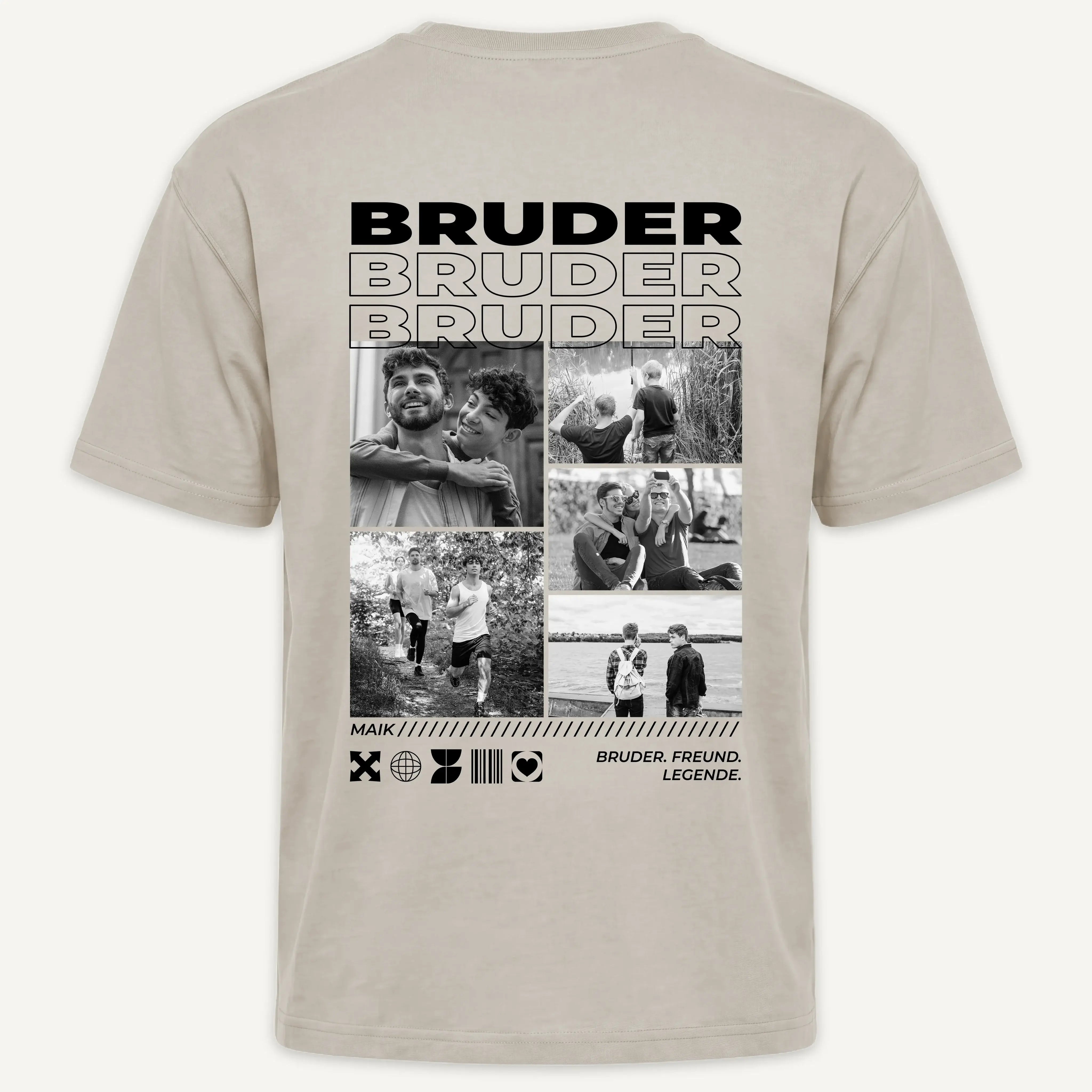 T-Shirt - Personalisiertes T-Shirt BESTER BRUDER - personalisiert