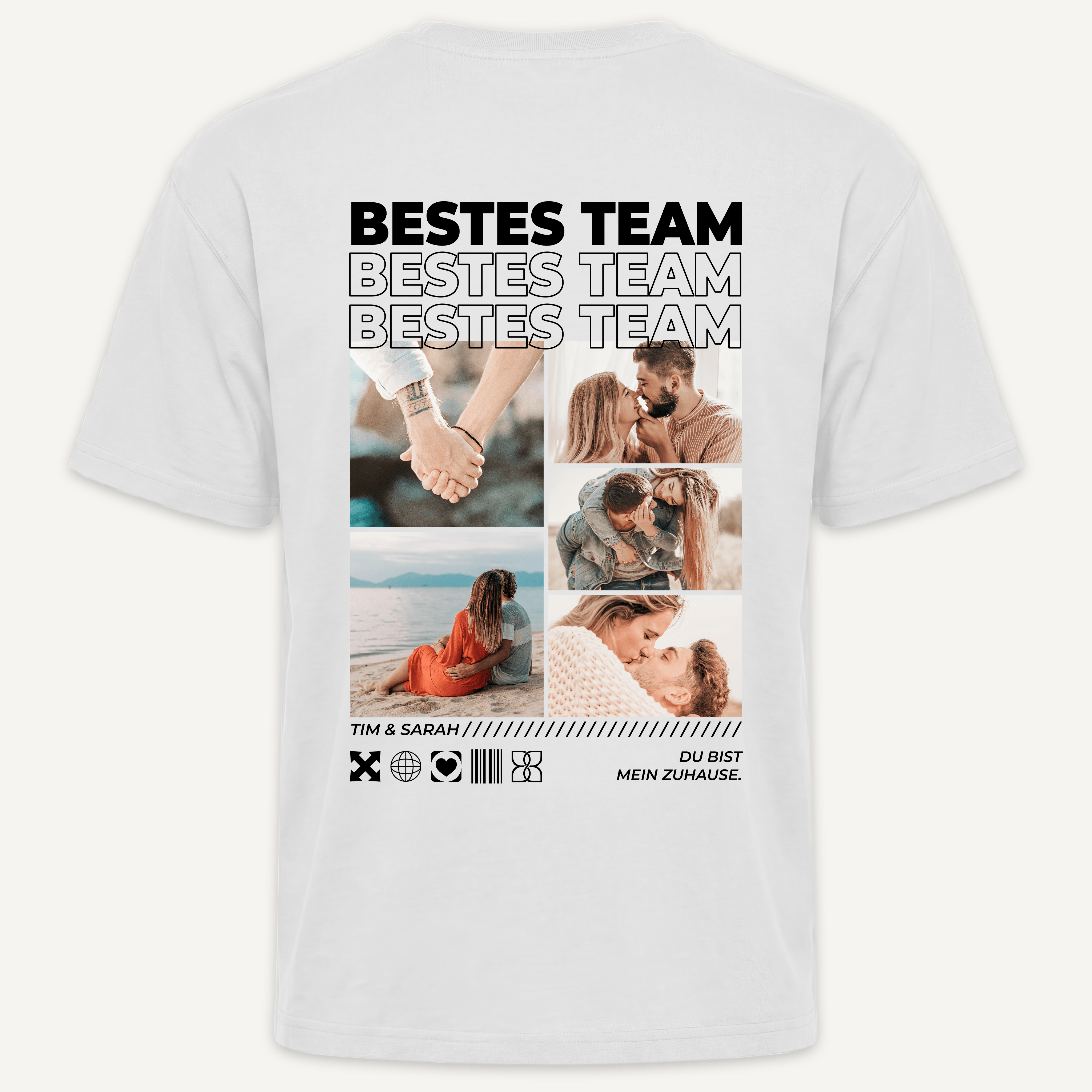 T-Shirt - Personalisiertes T-Shirt PERFECT MATCH - personalisiertes Geschenk zur Hochzeit, Jahrestag, Hochzeitstag oder Valentinstag