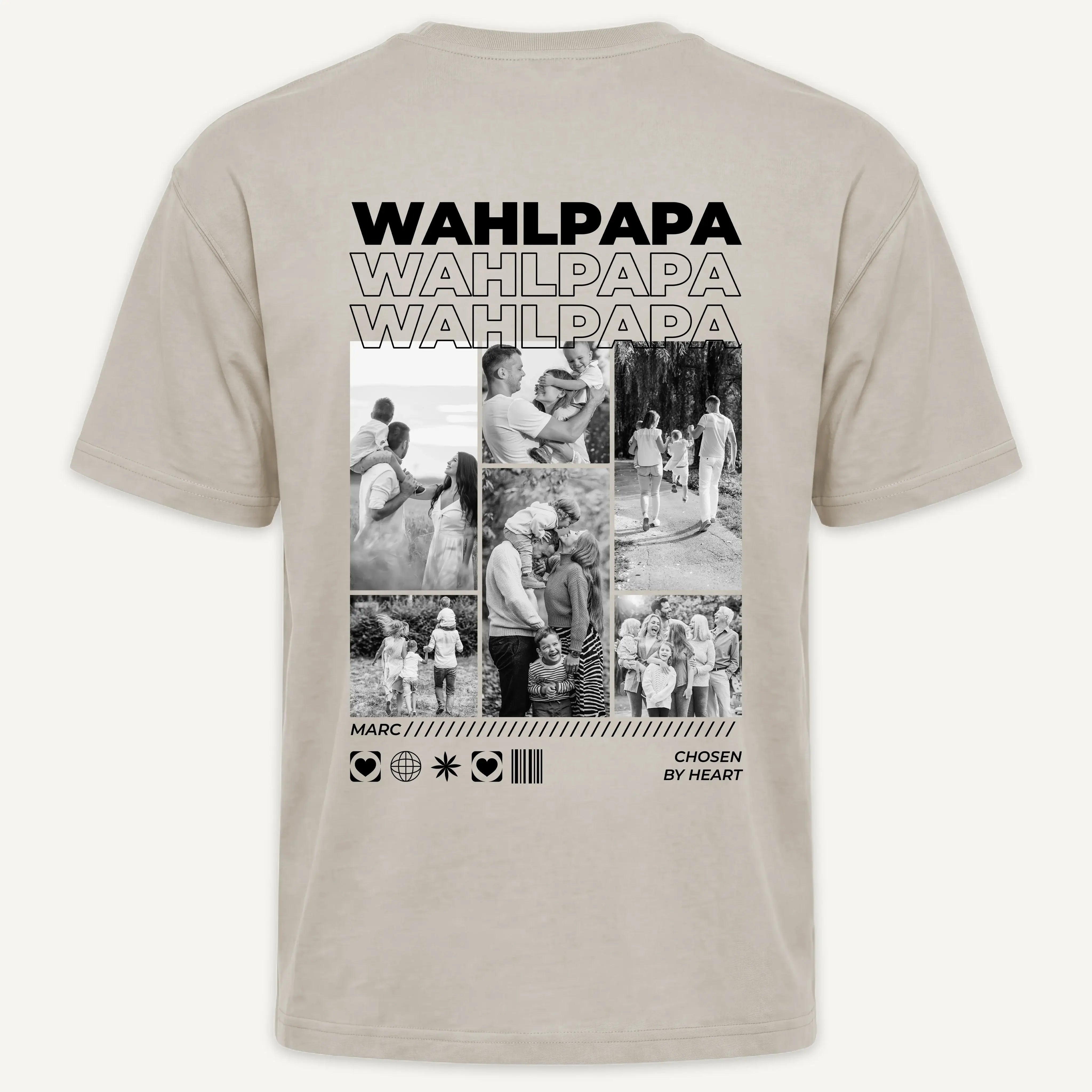 T-Shirt - Personalisiertes T-Shirt BONUSPAPA - personalisiertes Geschenk zum Vatertag oder Geburtstagsgeschenk für Stiefvater
