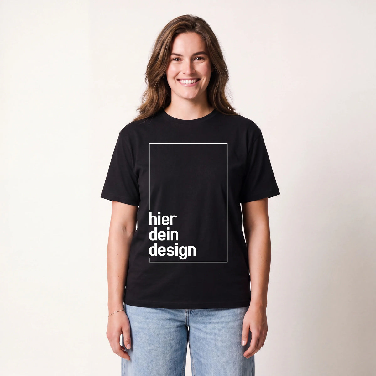 T-Shirt Dein Design - 1-seitig-T-Shirt-famprints-personalisiertes-shirt