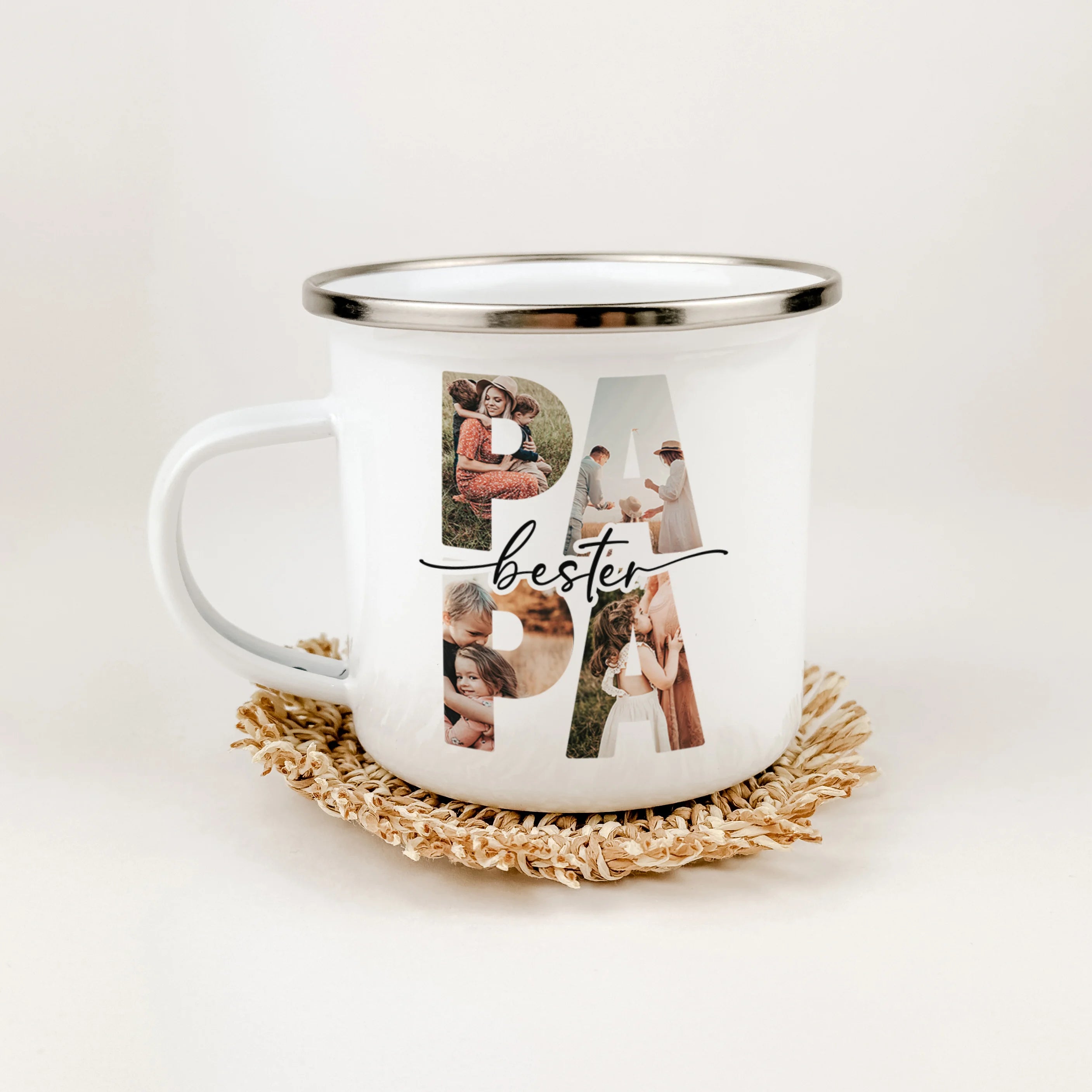 Emaille Tasse bester Papa