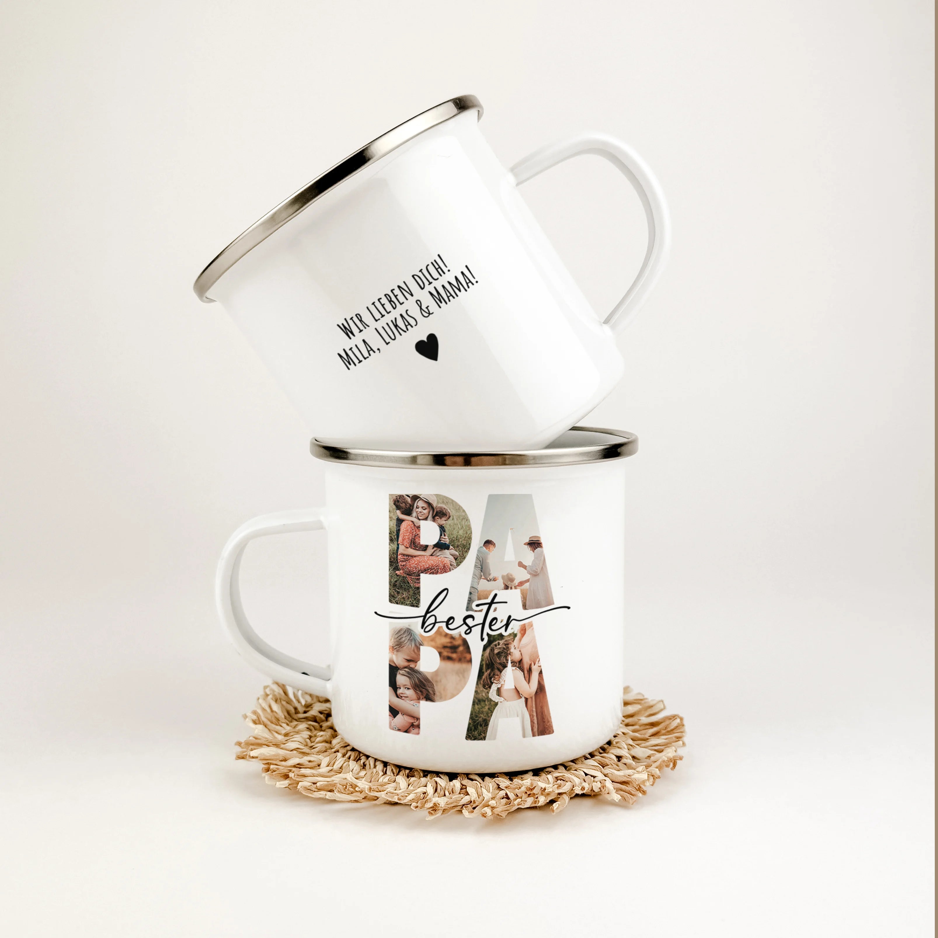 Emaille Tasse bester Papa
