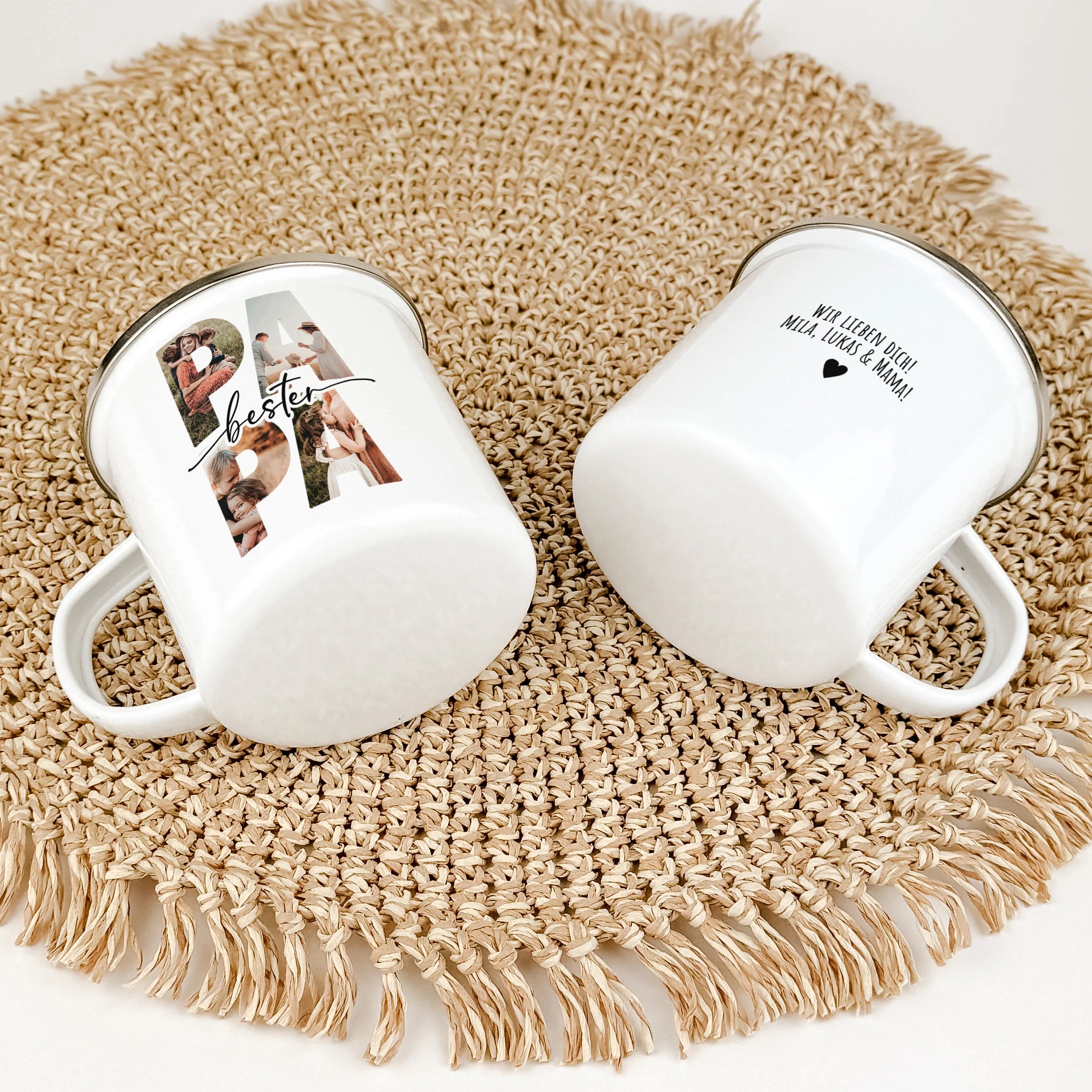 Emaille Tasse bester Papa