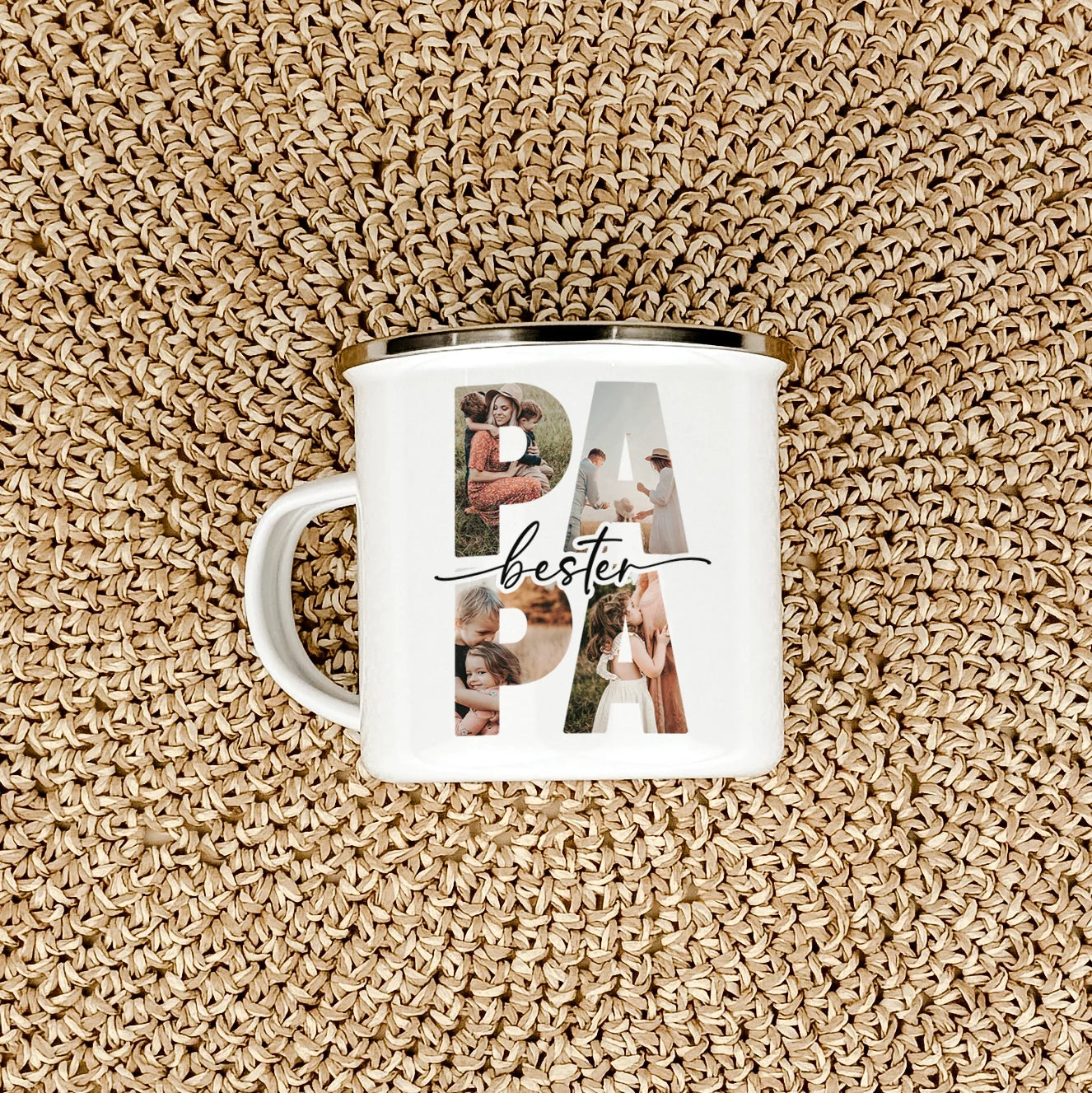 Emaille Tasse bester Papa