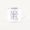 Emaille Tasse Mama seit-Emaille Tasse-famprints-Die Emaille Tasse Mama seit von famprints hält auf moderne und persönliche Weise fest, ab welchem Jahr deine Mama ihren ganz besonderen Titel trägt. Durch die individuelle Gestaltung mit dem Jahr ihres Mamas