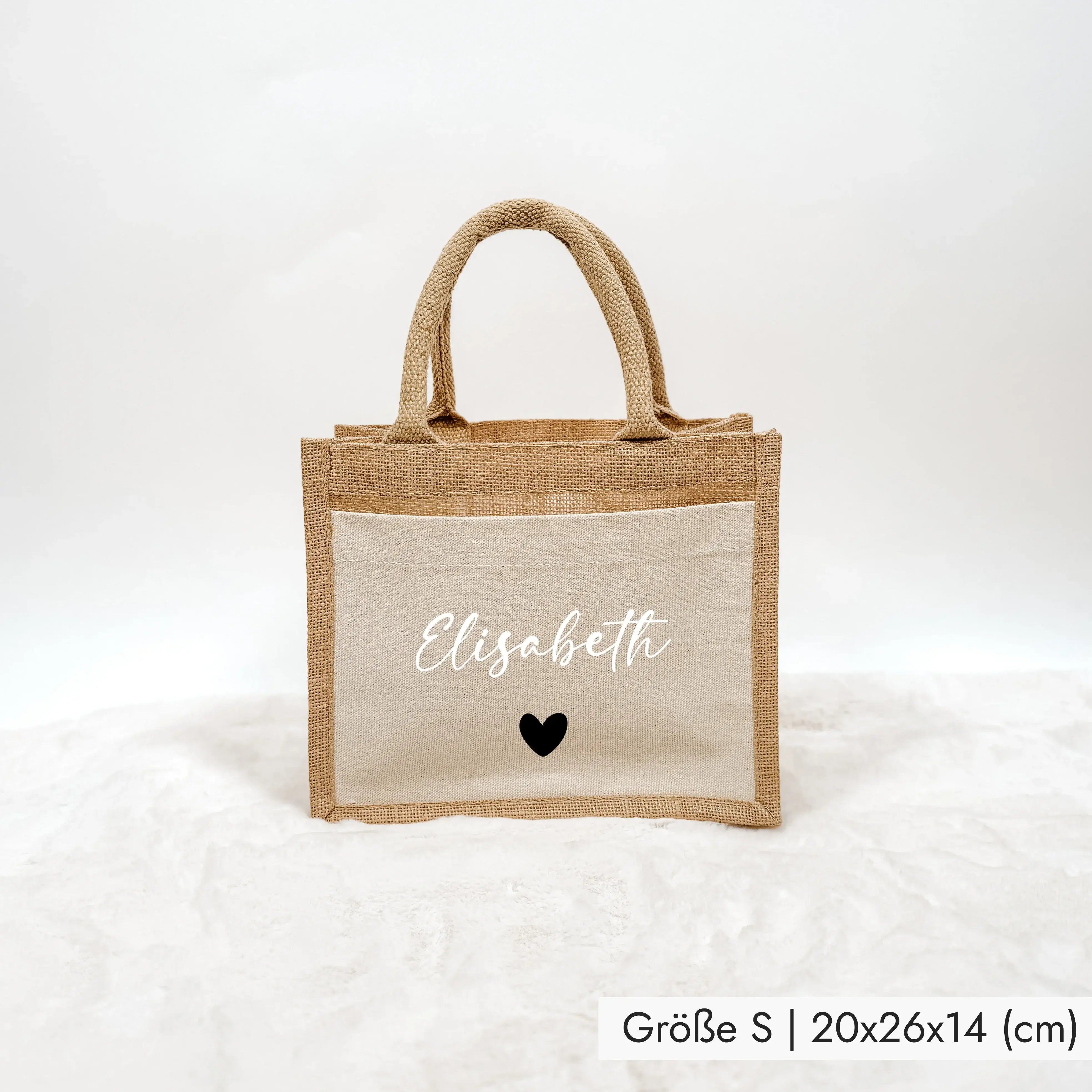 Jutetasche Wunschtext - Jutetasche - famprints - Entdecke die Jutetasche Wunschtext – dein persönlicher Begleiter für jeden Tag! Diese nachhaltige Jutetasche kannst du mit deinem Wunschtext individuell gestalten. Ob ein Name, ein besonderes Wort oder ein