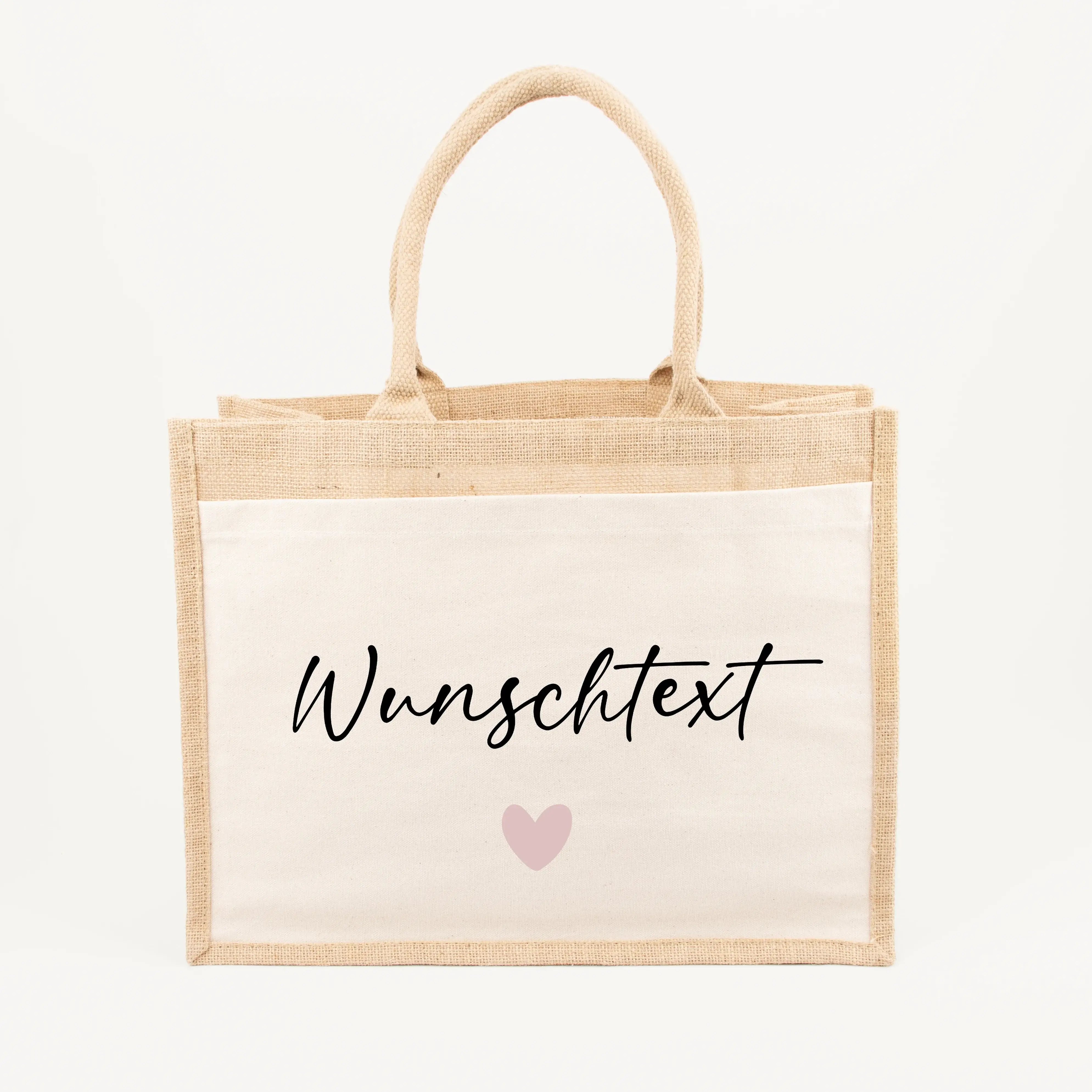Jutetasche Wunschtext - Jutetasche - famprints - Entdecke die Jutetasche Wunschtext – dein persönlicher Begleiter für jeden Tag! Diese nachhaltige Jutetasche kannst du mit deinem Wunschtext individuell gestalten. Ob ein Name, ein besonderes Wort oder ein