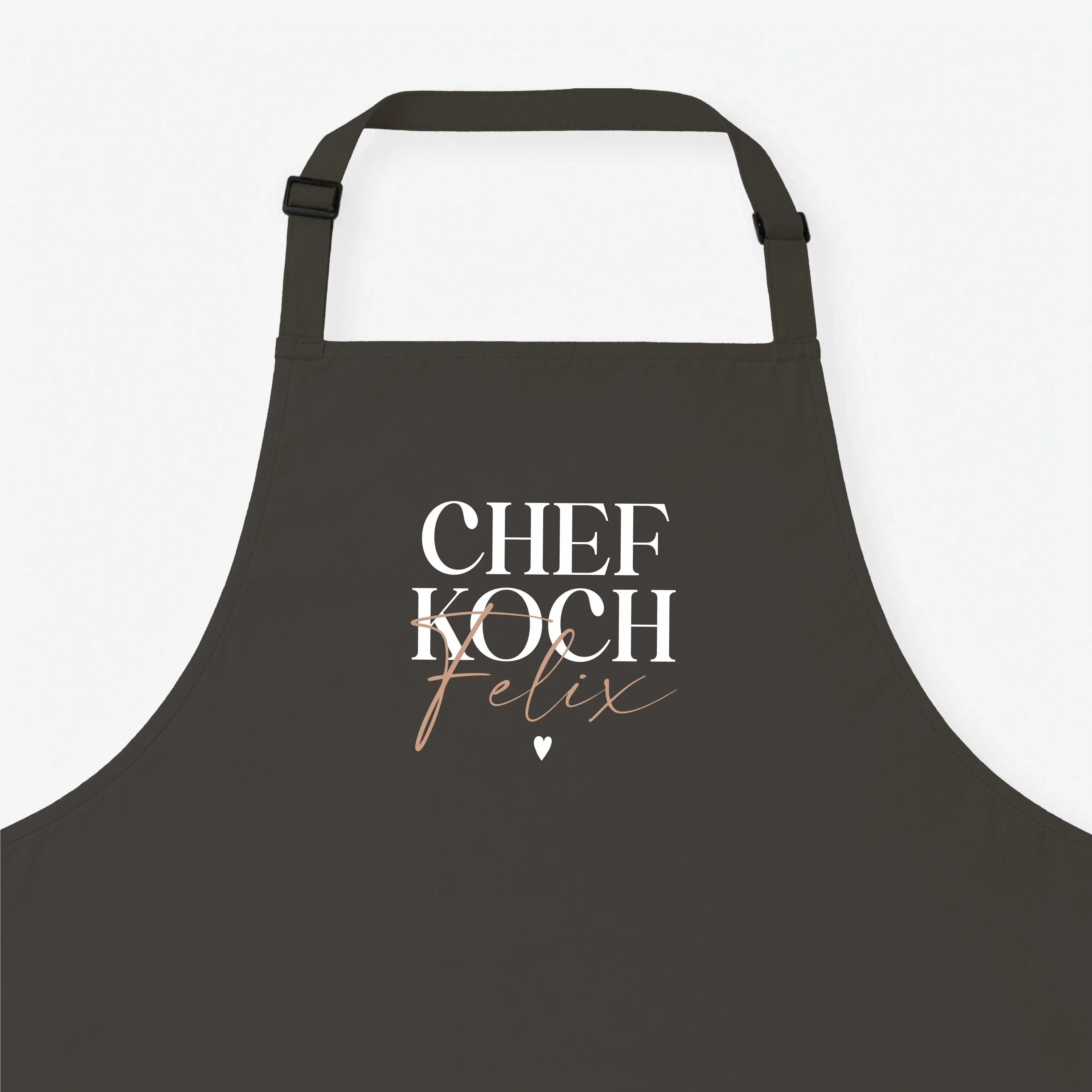 Kochschürze Chefkoch-Kochschürze-famprints-Die Kochschürze Chefkoch von famprints ist mehr als ein praktisches Küchenaccessoire. Sie wird mit deinem Wunsch­namen personalisiert und verwandelt jedes Kochen in einen ganz persönlichen Moment. Der klare Schri