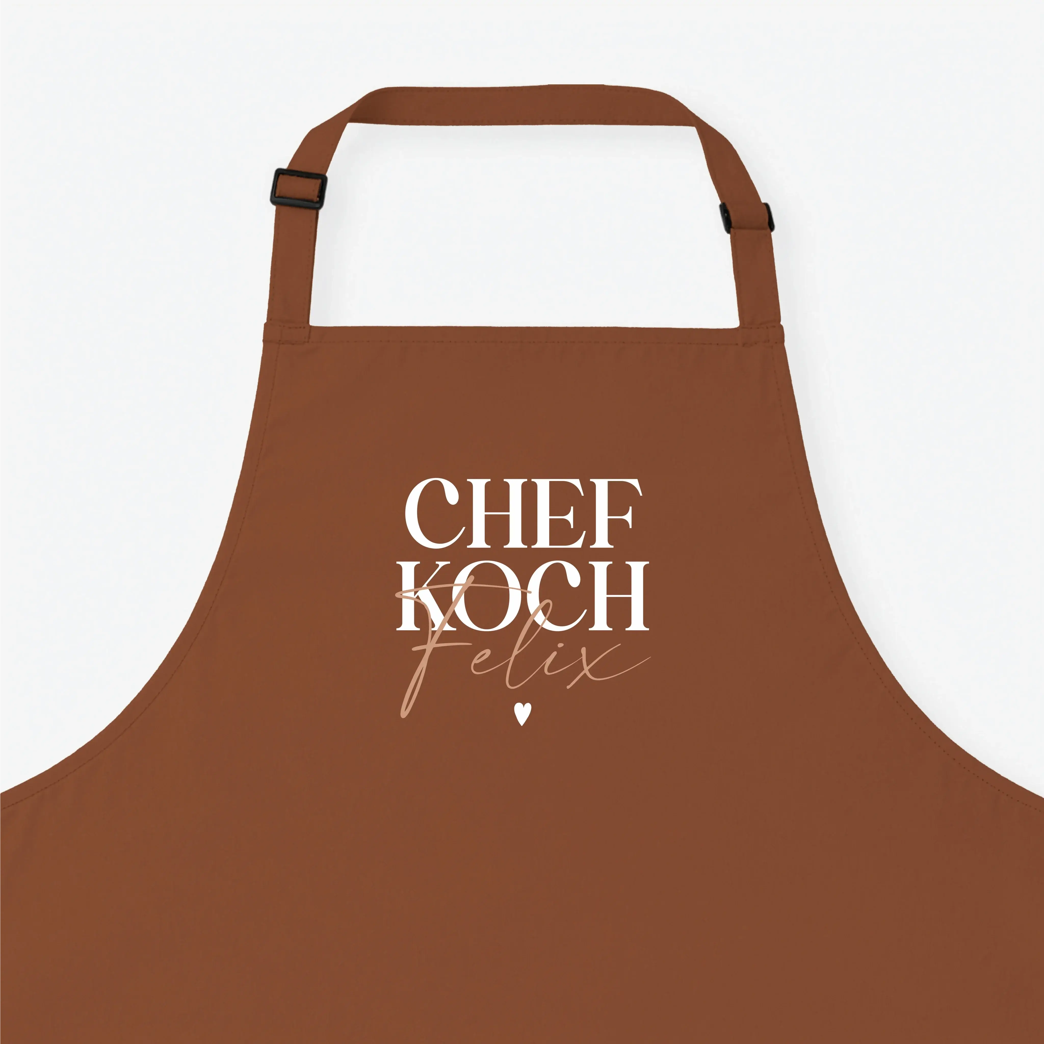 Kochschürze Chefkoch-Kochschürze-famprints-Die Kochschürze Chefkoch von famprints ist mehr als ein praktisches Küchenaccessoire. Sie wird mit deinem Wunsch­namen personalisiert und verwandelt jedes Kochen in einen ganz persönlichen Moment. Der klare Schri