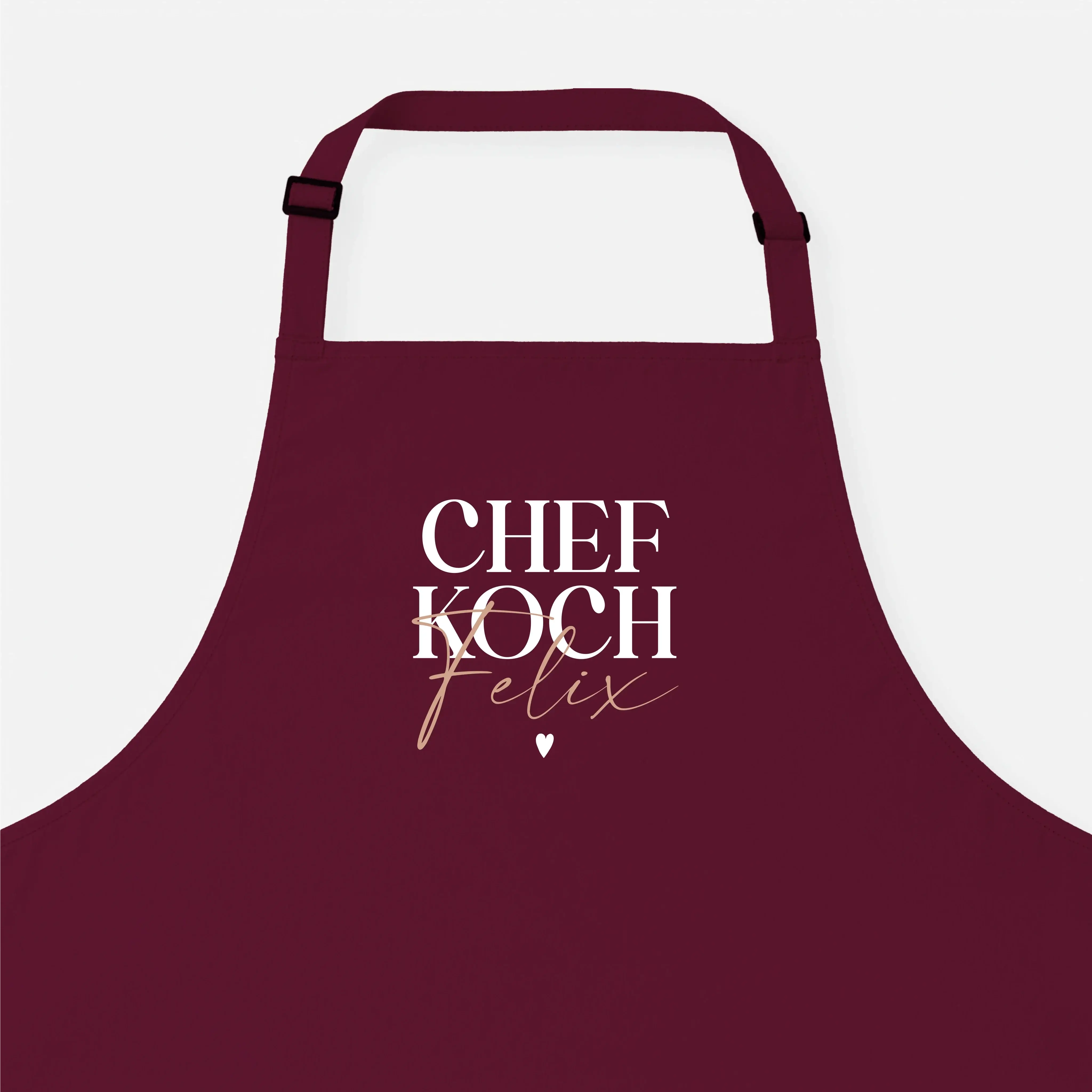 Kochschürze Chefkoch-Kochschürze-famprints-Die Kochschürze Chefkoch von famprints ist mehr als ein praktisches Küchenaccessoire. Sie wird mit deinem Wunsch­namen personalisiert und verwandelt jedes Kochen in einen ganz persönlichen Moment. Der klare Schri