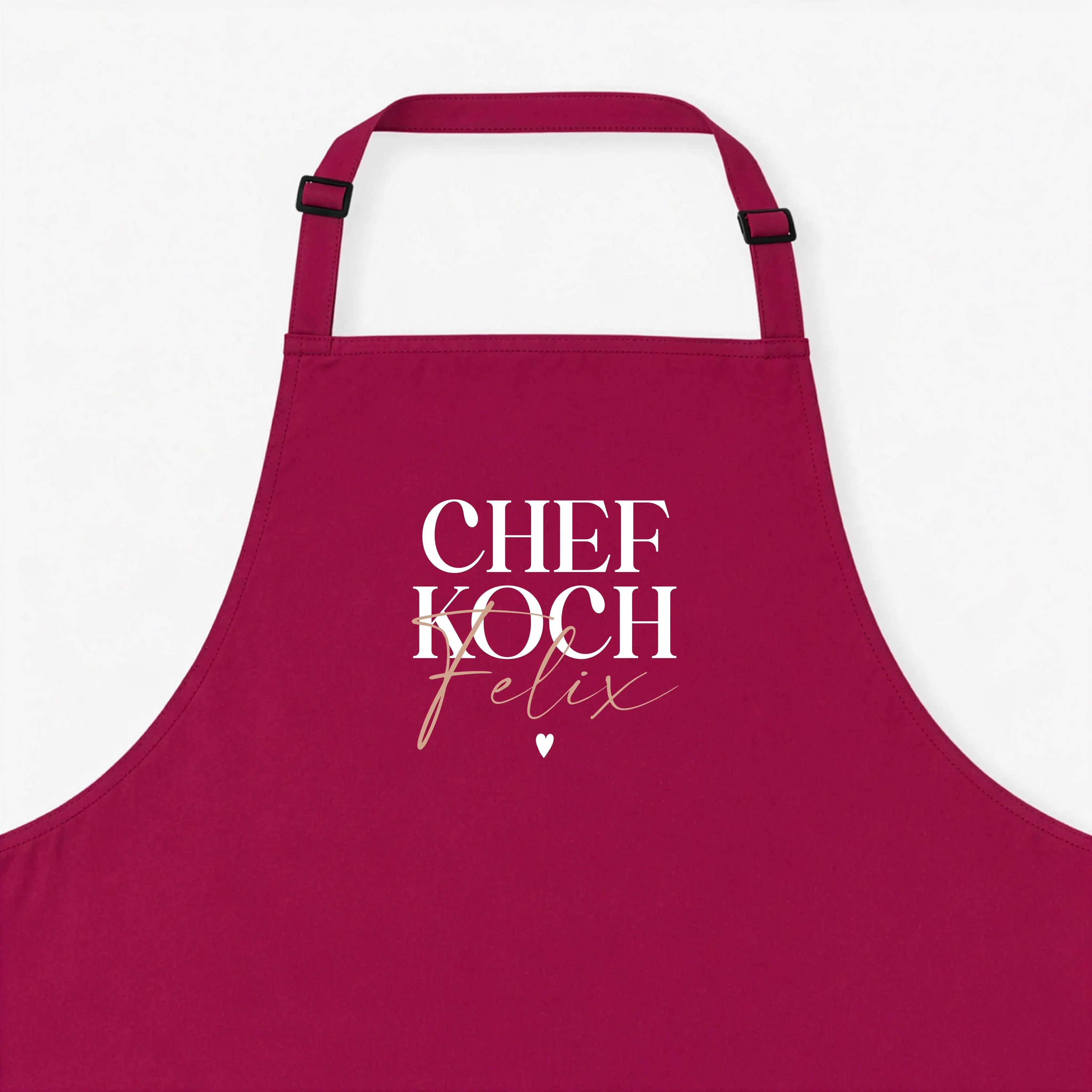 Kochschürze Chefkoch-Kochschürze-famprints-Die Kochschürze Chefkoch von famprints ist mehr als ein praktisches Küchenaccessoire. Sie wird mit deinem Wunsch­namen personalisiert und verwandelt jedes Kochen in einen ganz persönlichen Moment. Der klare Schri