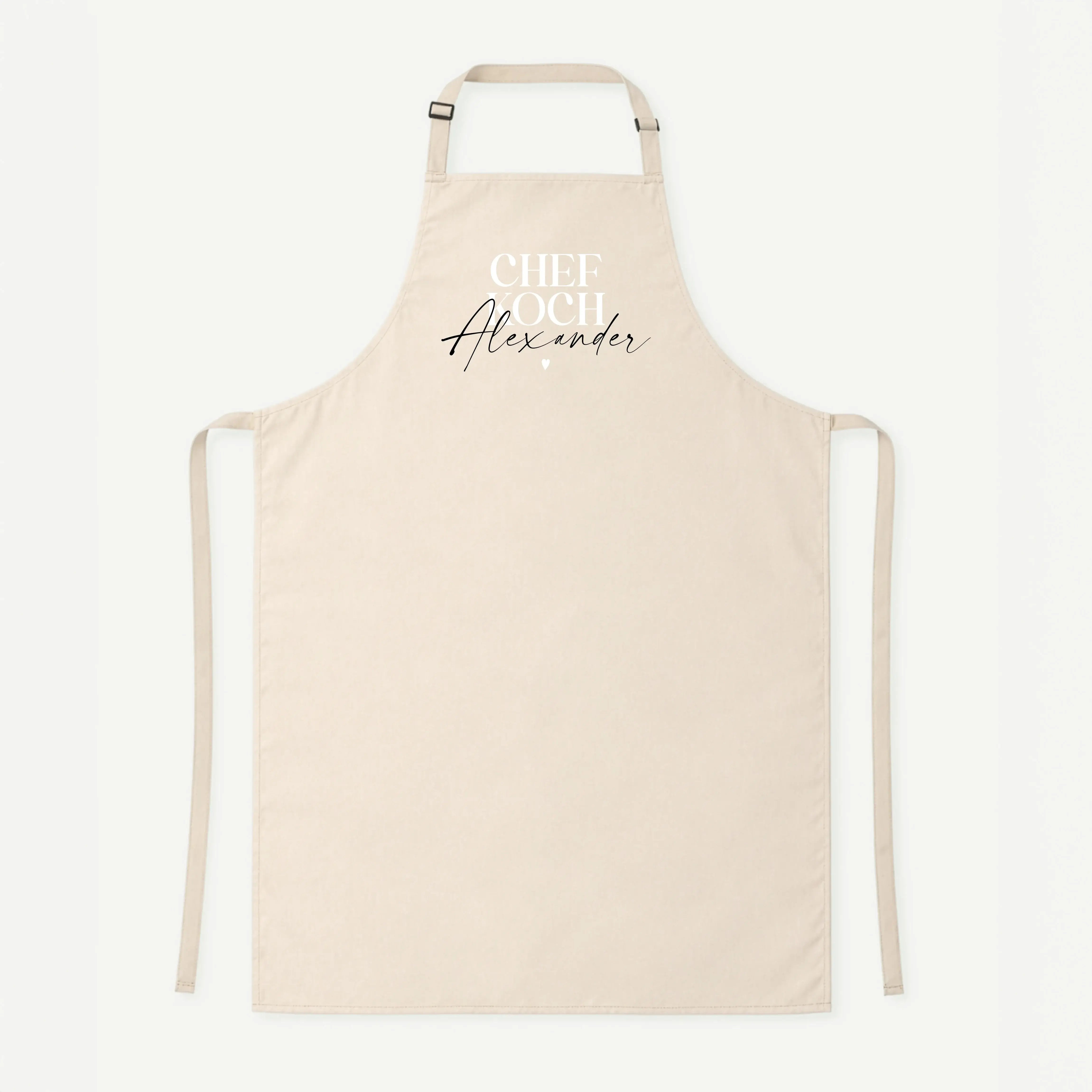 Kochschürze Chefkoch-Kochschürze-famprints-Die Kochschürze Chefkoch von famprints ist mehr als ein praktisches Küchenaccessoire. Sie wird mit deinem Wunsch­namen personalisiert und verwandelt jedes Kochen in einen ganz persönlichen Moment. Der klare Schri