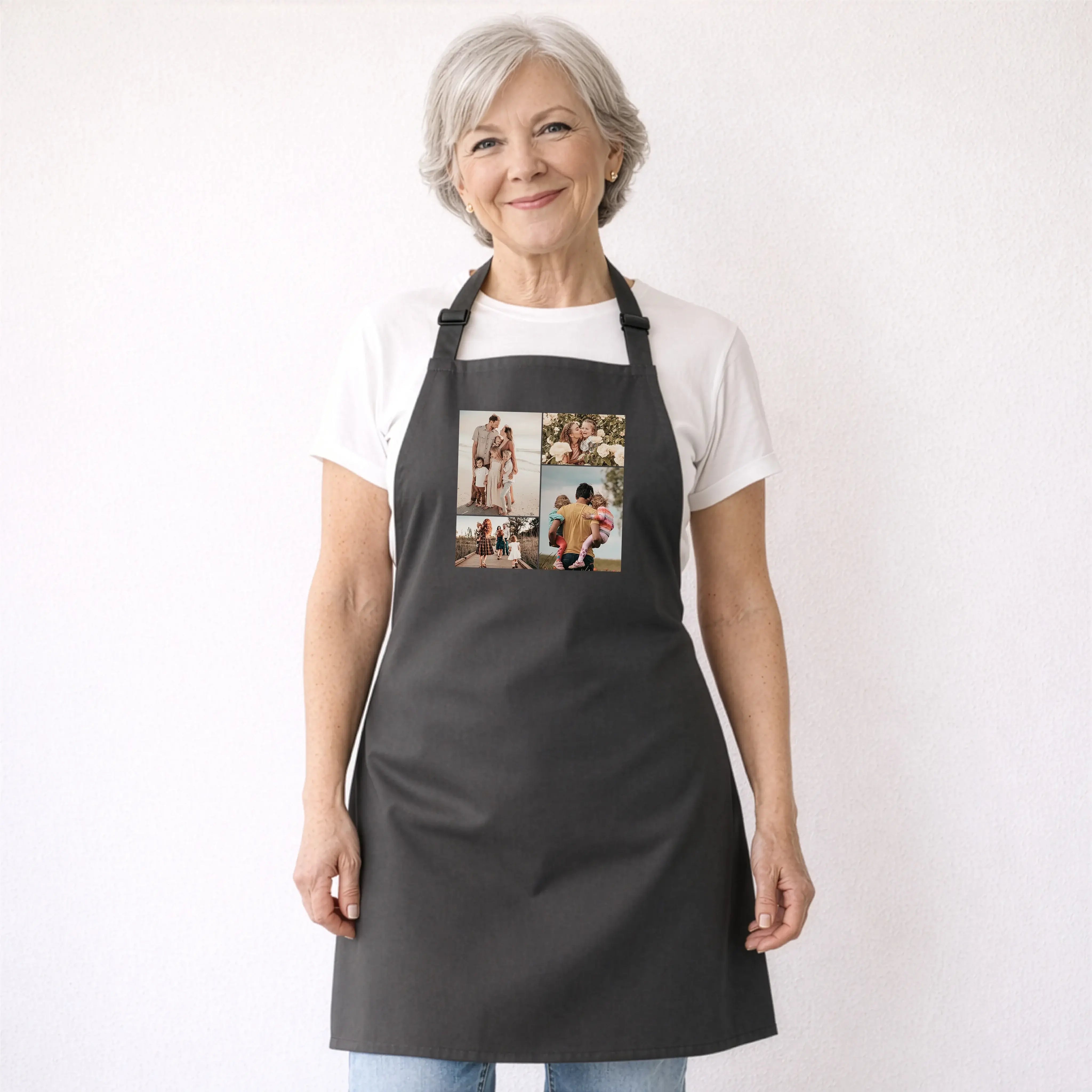 Kochschürze Foto No1-Kochschürze-famprints-Kochschürze Foto No1 ist die ideale Wahl, wenn du Kochen, Backen oder Grillen mit einer ganz persönlichen Note verbinden möchtest. Bei famprints gestaltest du deine Kochschürze mit vier eigenen Fotos und verwande