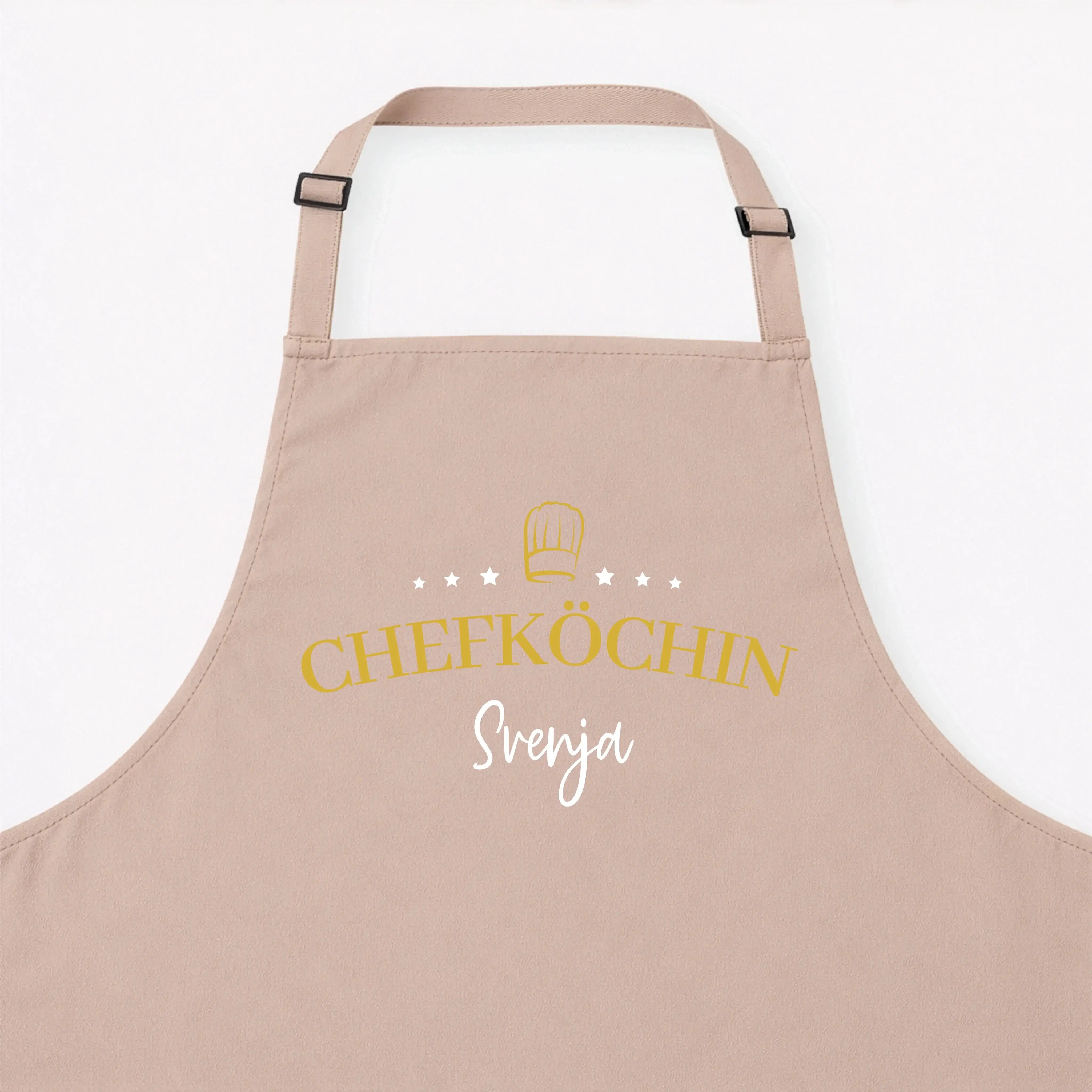Kochschürze Chefköchin Sterne-Kochschürze-famprints-Diese Kochschürze Chefköchin Sterne ist mehr als ein praktisches Küchenaccessoire. Sie macht aus jedem Kochmoment ein persönliches Statement. Das Design kombiniert den eleganten Schriftzug Chefköchin mit