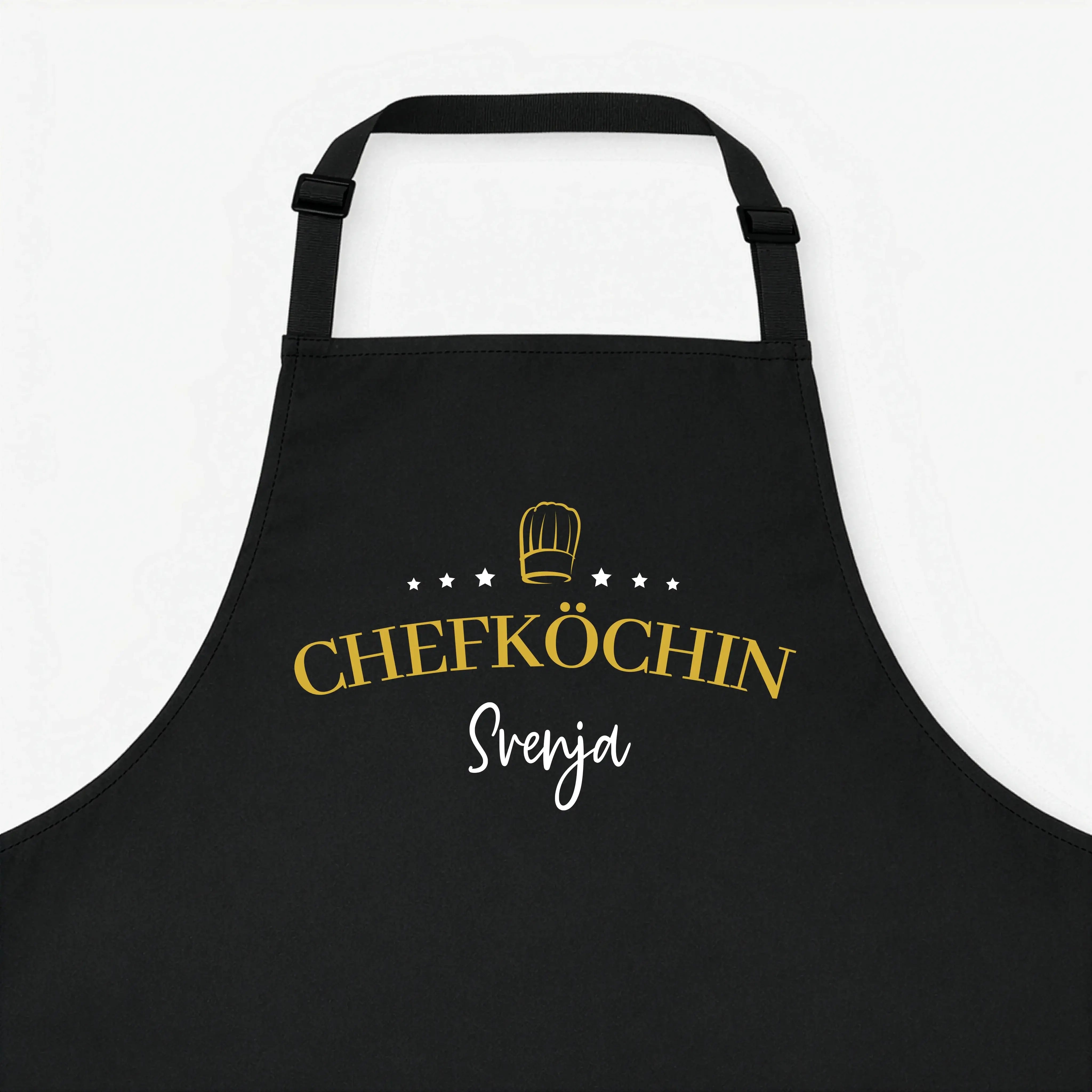 Kochschürze Chefköchin Sterne-Kochschürze-famprints-Diese Kochschürze Chefköchin Sterne ist mehr als ein praktisches Küchenaccessoire. Sie macht aus jedem Kochmoment ein persönliches Statement. Das Design kombiniert den eleganten Schriftzug Chefköchin mit