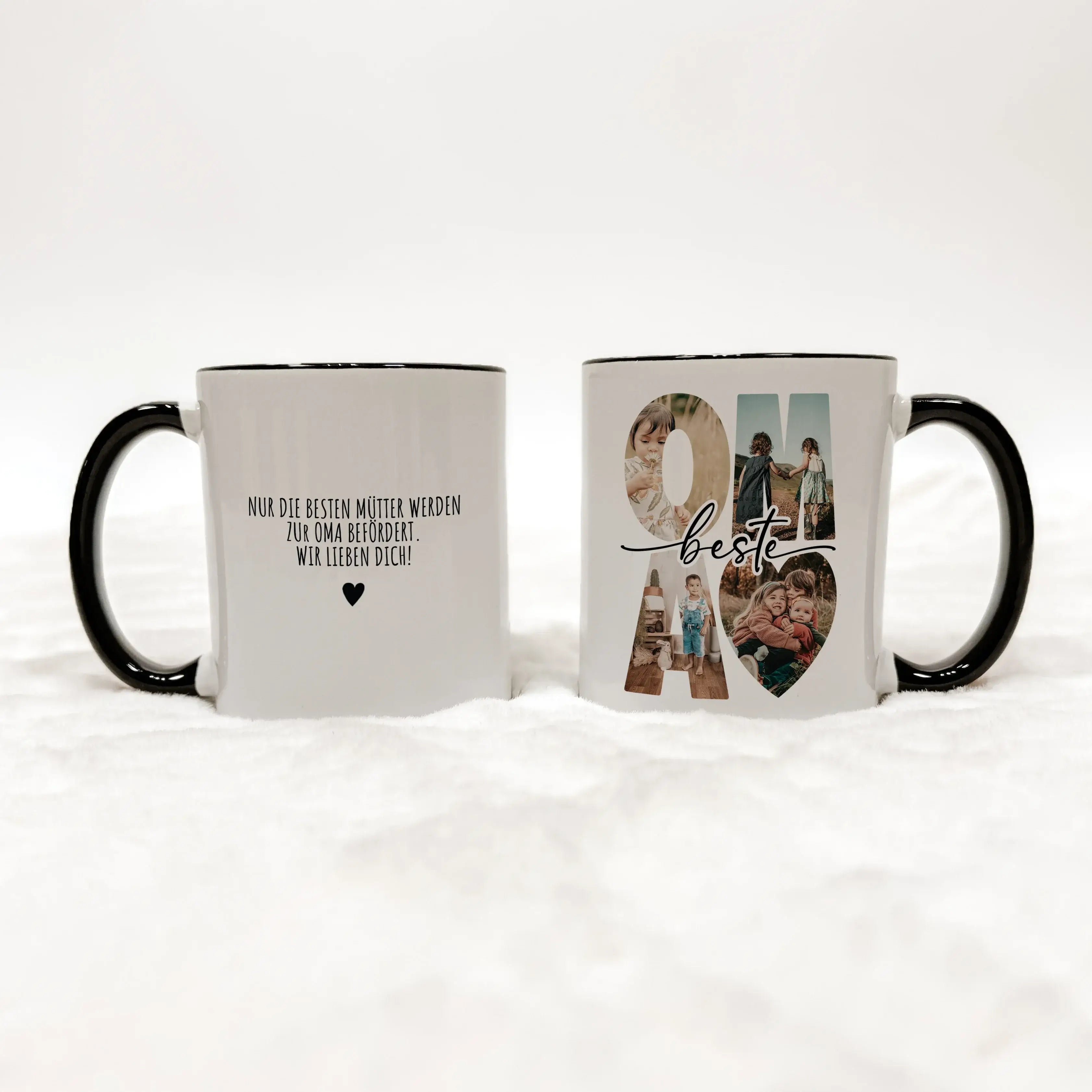 Tasse beste Oma - Keramik Tasse - famprints - Entdecke die Tasse "bester Oma" – das perfekte Geschenk, das sofort Freude bereitet und ein Lächeln auf das Gesicht deiner Oma zaubert. Mit dieser personalisierten Keramiktasse schaffst du eine emotionale Verb