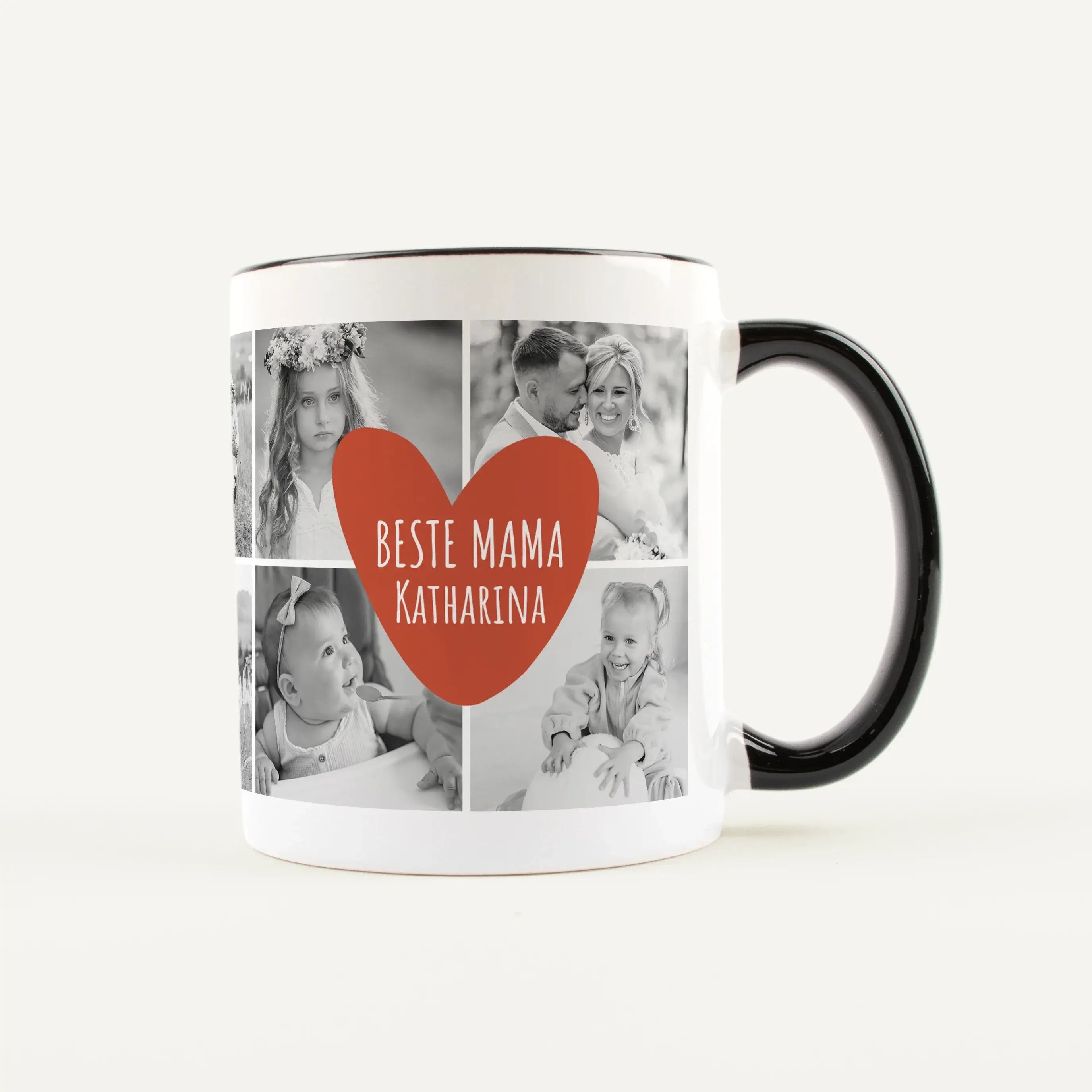 Tasse Foto beste Mama-Keramik Tasse-famprints-Tasse Foto beste Mama ist mehr als nur eine Fototasse – sie ist dein persönliches Geschenk für einen ganz besonderen Menschen. Gestalte die Keramiktasse mit 10 eigenen Fotos und erschaffe eine individuelle Col