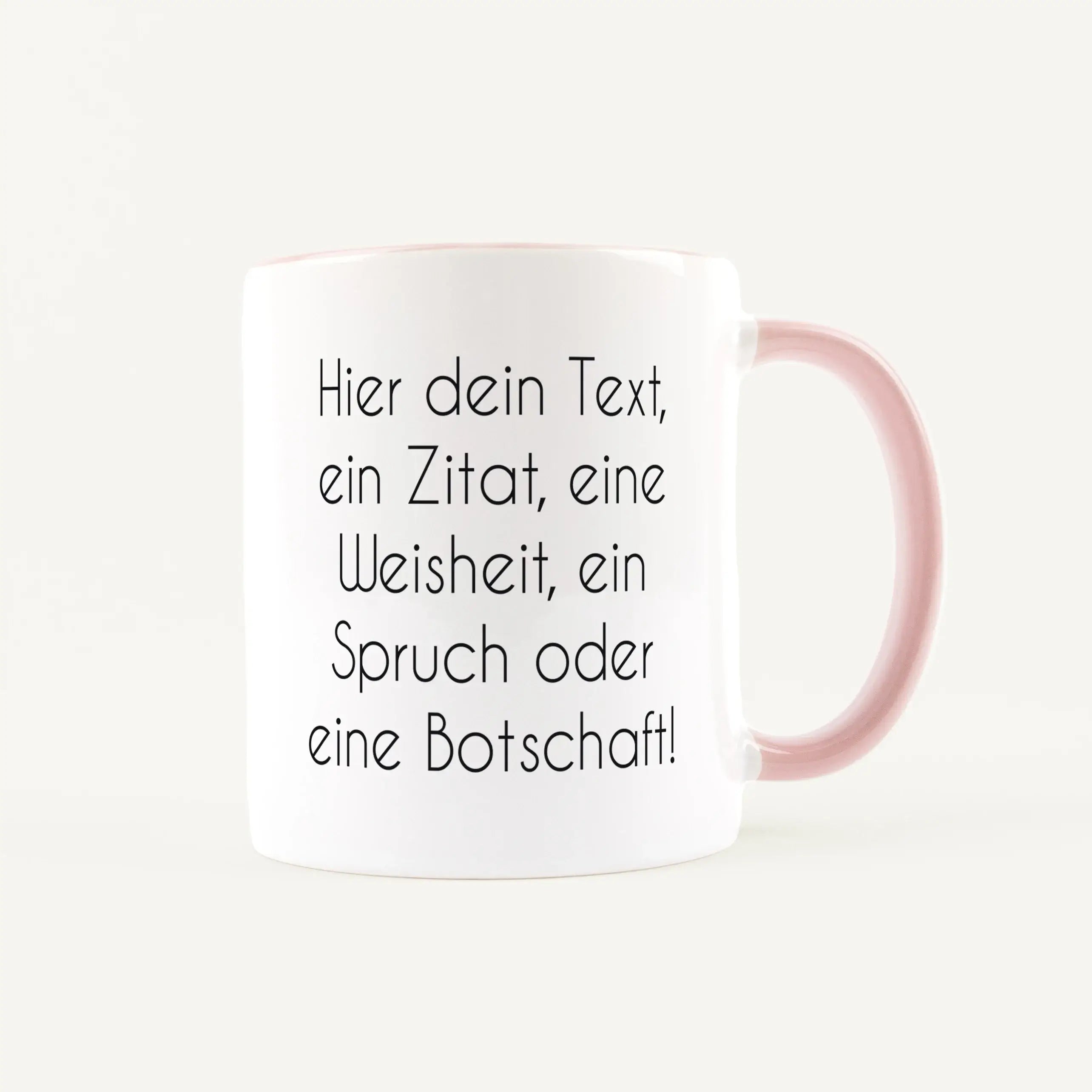 Tasse mit Text-Keramik Tasse-famprints-Tasse mit Text von famprints ist mehr als nur ein Becher für Kaffee oder Tee. Du gestaltest sie mit deinem eigenen Spruch, Namen oder einer persönlichen Botschaft und machst daraus ein echtes Unikat. Ob liebevolle Wo