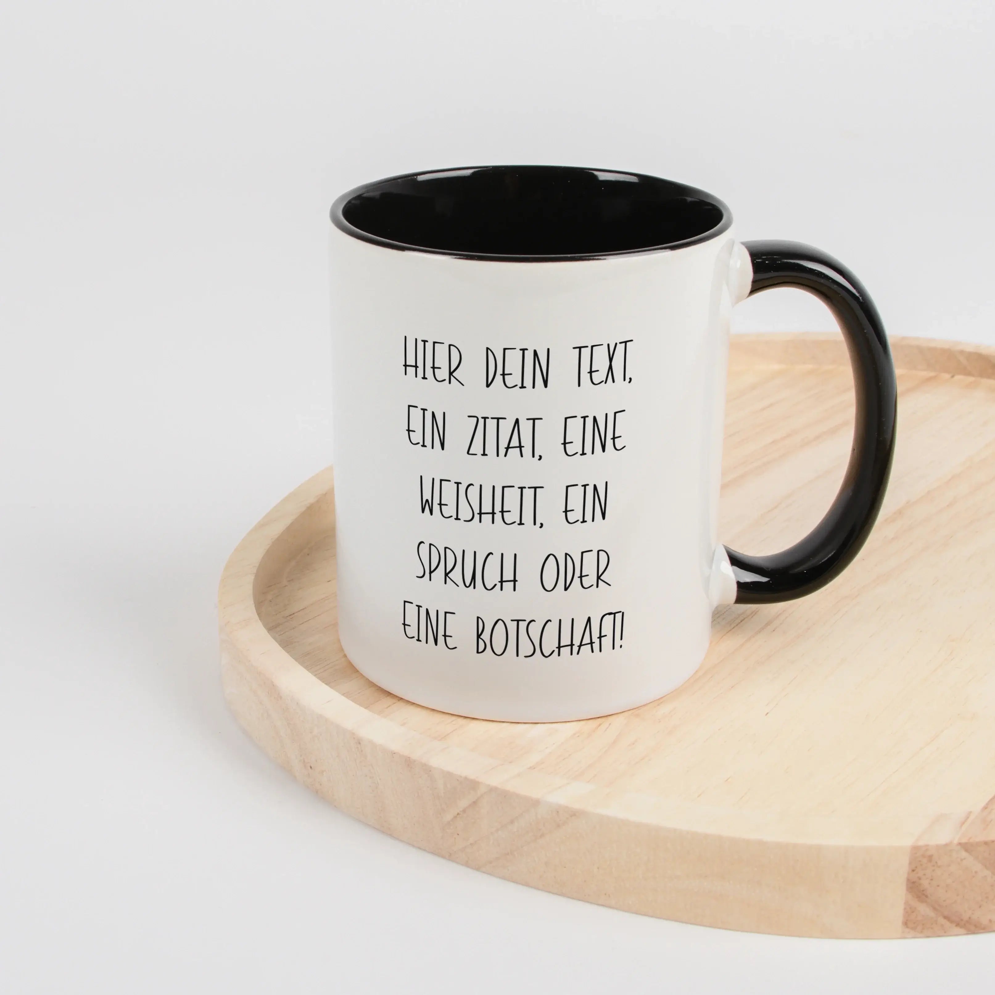 Tasse mit Text-Keramik Tasse-famprints-Tasse mit Text von famprints ist mehr als nur ein Becher für Kaffee oder Tee. Du gestaltest sie mit deinem eigenen Spruch, Namen oder einer persönlichen Botschaft und machst daraus ein echtes Unikat. Ob liebevolle Wo