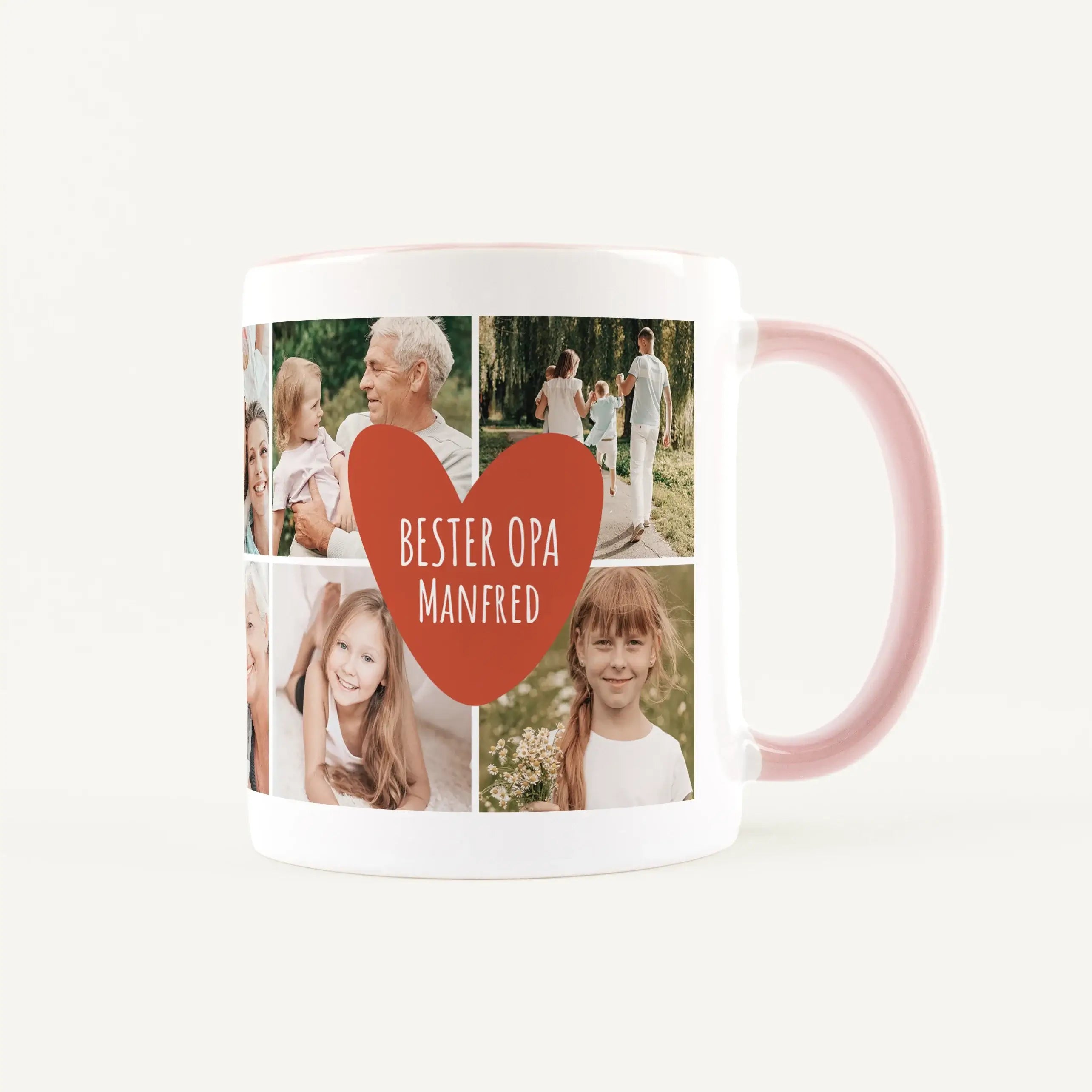 Tasse Foto bester Opa-Keramik Tasse-famprints-Tasse Foto bester Opa ist mehr als nur ein Becher für den Morgenkaffee. Bei famprints gestaltest du eine persönliche Fototasse, die deinem Opa zeigt, wie wichtig er dir ist. Du kannst bis zu 10 eigene Fotos ho