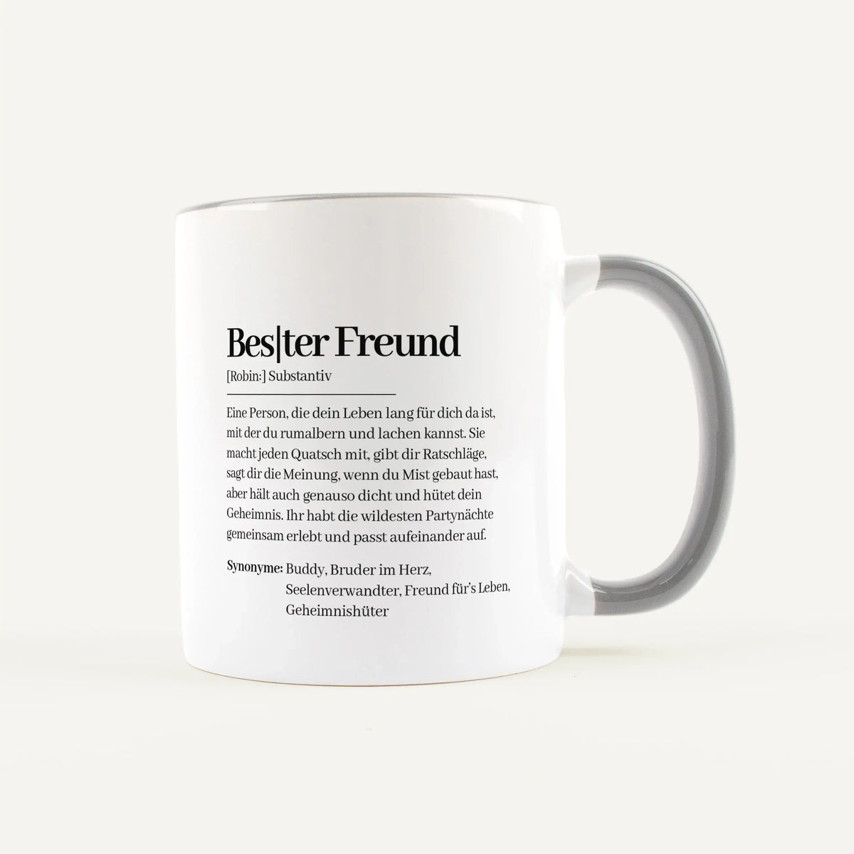 Tasse Definition Bester Freund-Keramik Tasse-famprints-personalisiertes-Geschenk