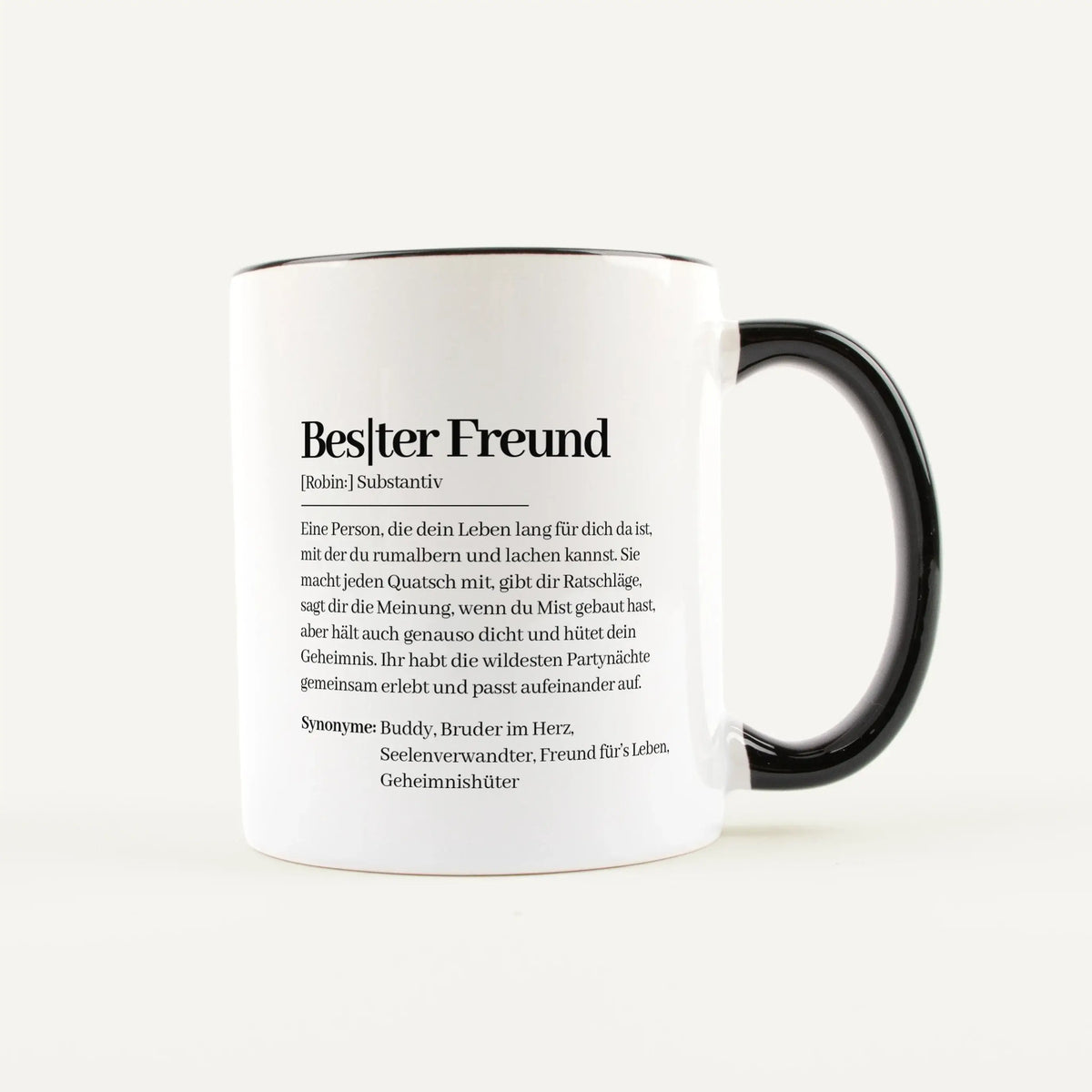 Tasse Definition Bester Freund-Keramik Tasse-famprints-personalisiertes-Geschenk
