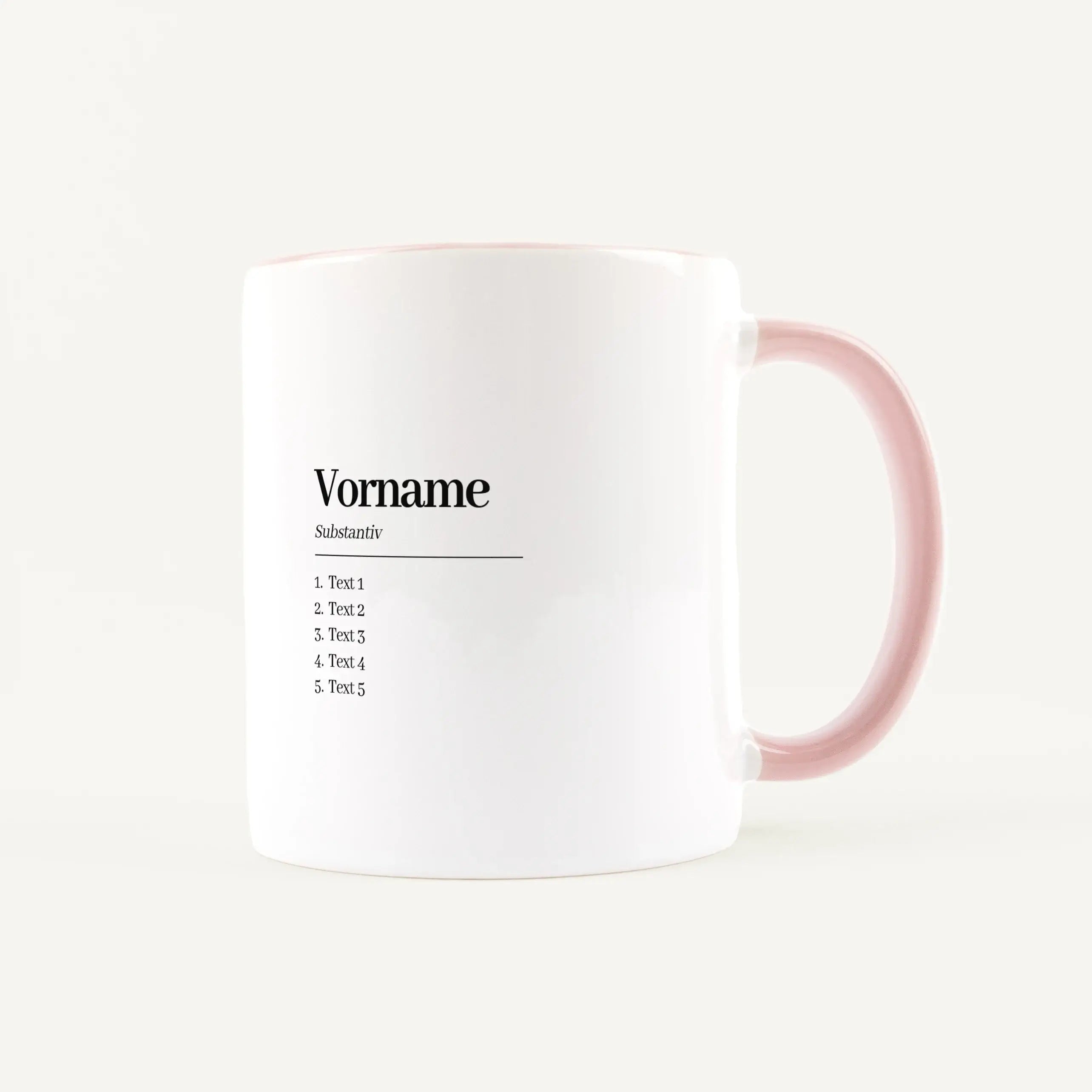 Namen Tasse Definition-Keramik Tasse-famprints-Die Namen Tasse Definition ist mehr als nur eine Tasse für Kaffee oder Tee. Du gestaltest hier eine persönliche Tasse mit Namen, die genau zu einem Menschen passt, den du überraschen möchtest. Unter dem Namen