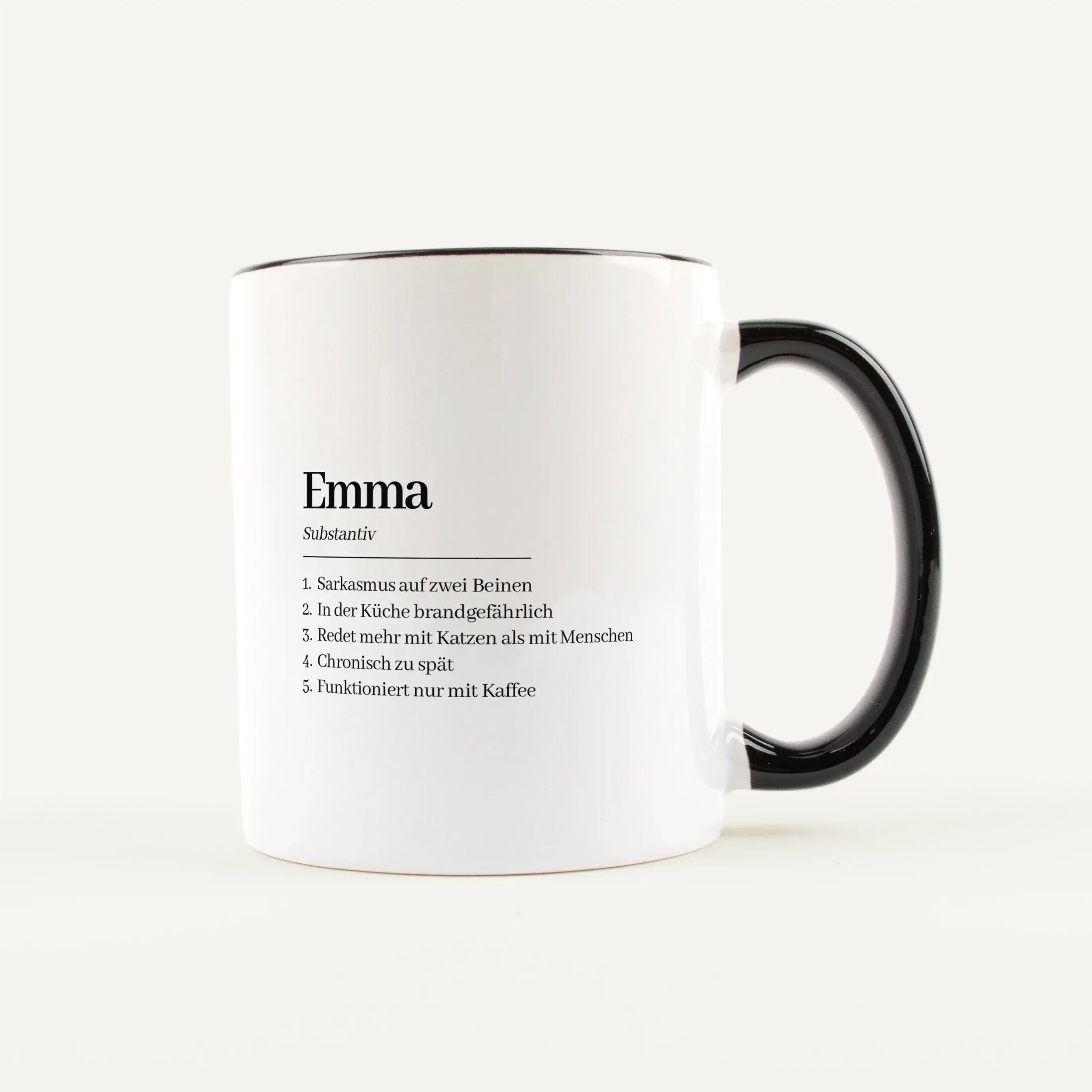 Namen Tasse Definition-Keramik Tasse-famprints-Die Namen Tasse Definition ist mehr als nur eine Tasse für Kaffee oder Tee. Du gestaltest hier eine persönliche Tasse mit Namen, die genau zu einem Menschen passt, den du überraschen möchtest. Unter dem Namen