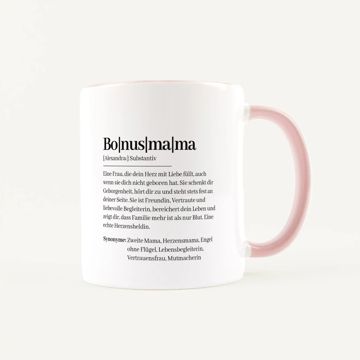 Tasse Definition Bonusmama-Keramik Tasse-famprints-personalisiertes-geschenk