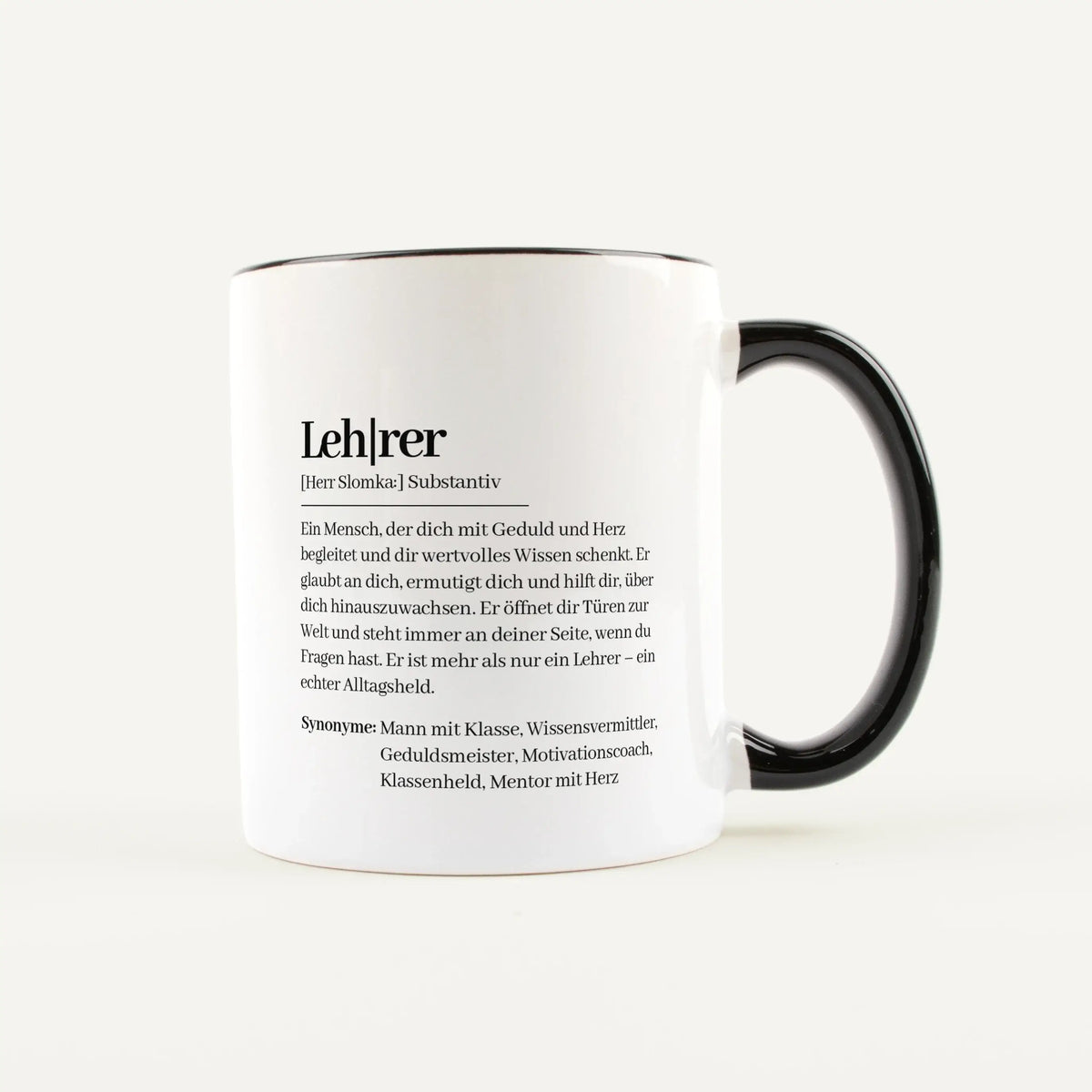 Tasse Definition Lehrer-Keramik Tasse-famprints-personalisiertes-Geschenk